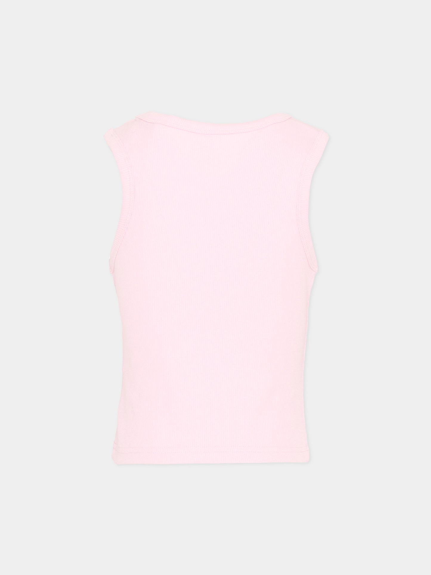 Canotta rosa per bambina con logo,New Balance,YT61L5FG LIR