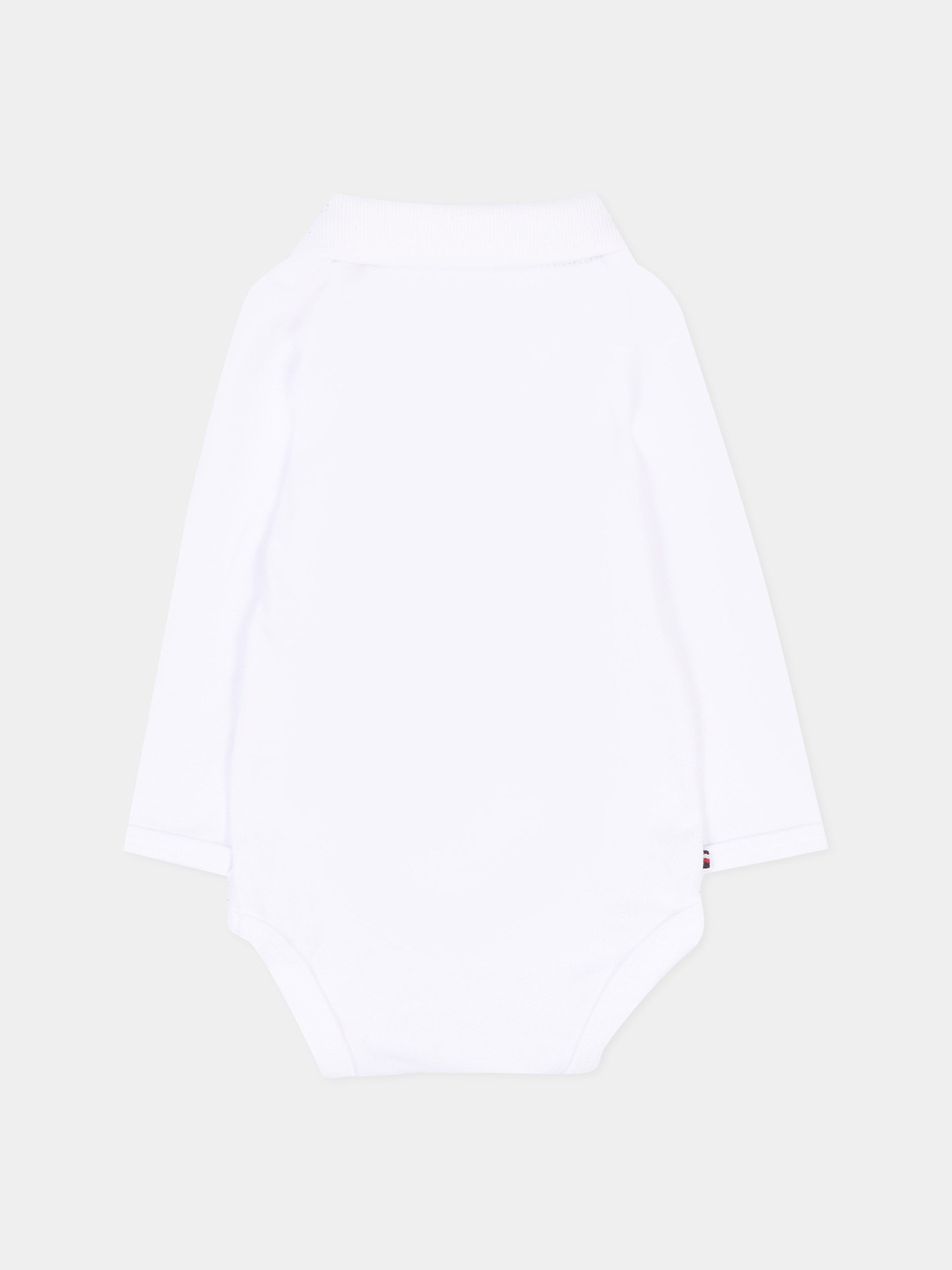 Body bianco per neonati con Tommy flag,Tommy Hilfiger Junior,KN0KN02075 YBR