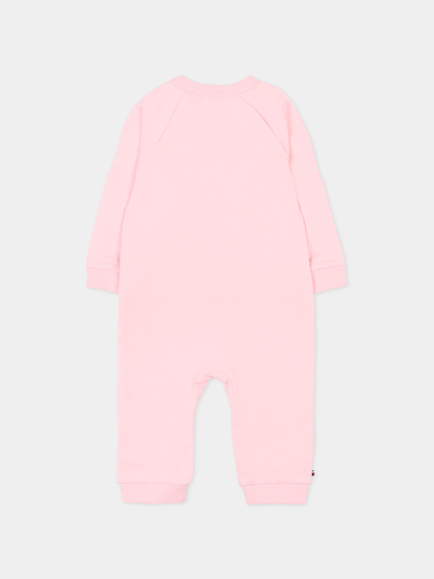 Tutina rosa per neonata con logo,Tommy Hilfiger Junior,KN0KN02136 TG7