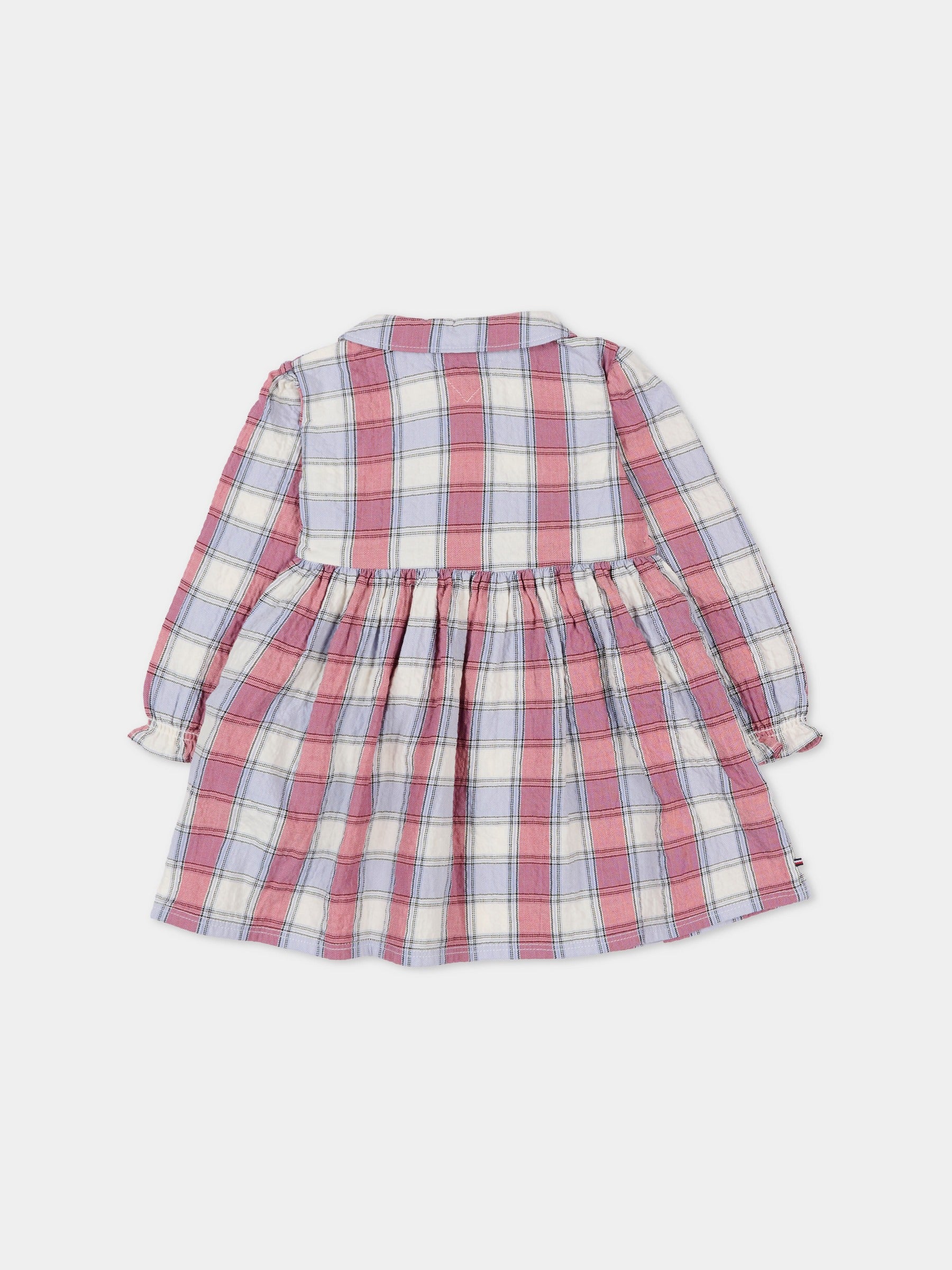Vestito multicolor a quadri per neonata,Tommy Hilfiger Junior,KN0KN02153 0LY