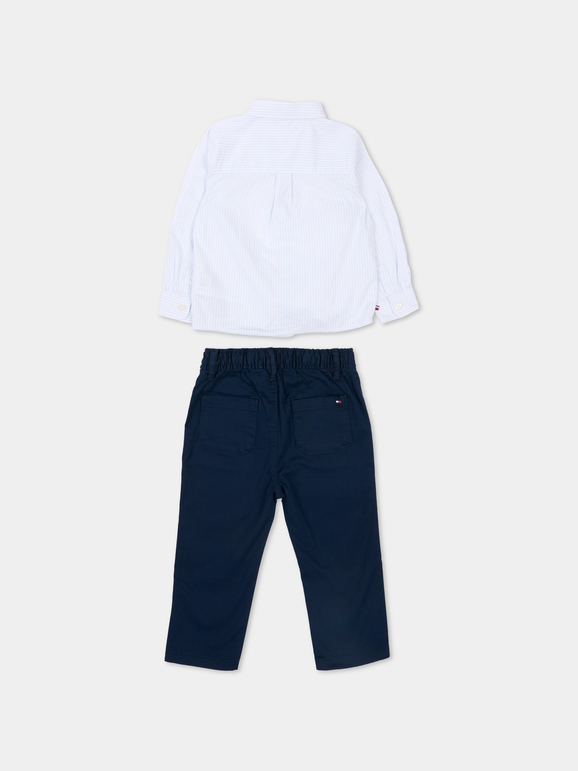 Completo blu per neonato con Tommy flag,Tommy Hilfiger Junior,KN0KN02206 C1G