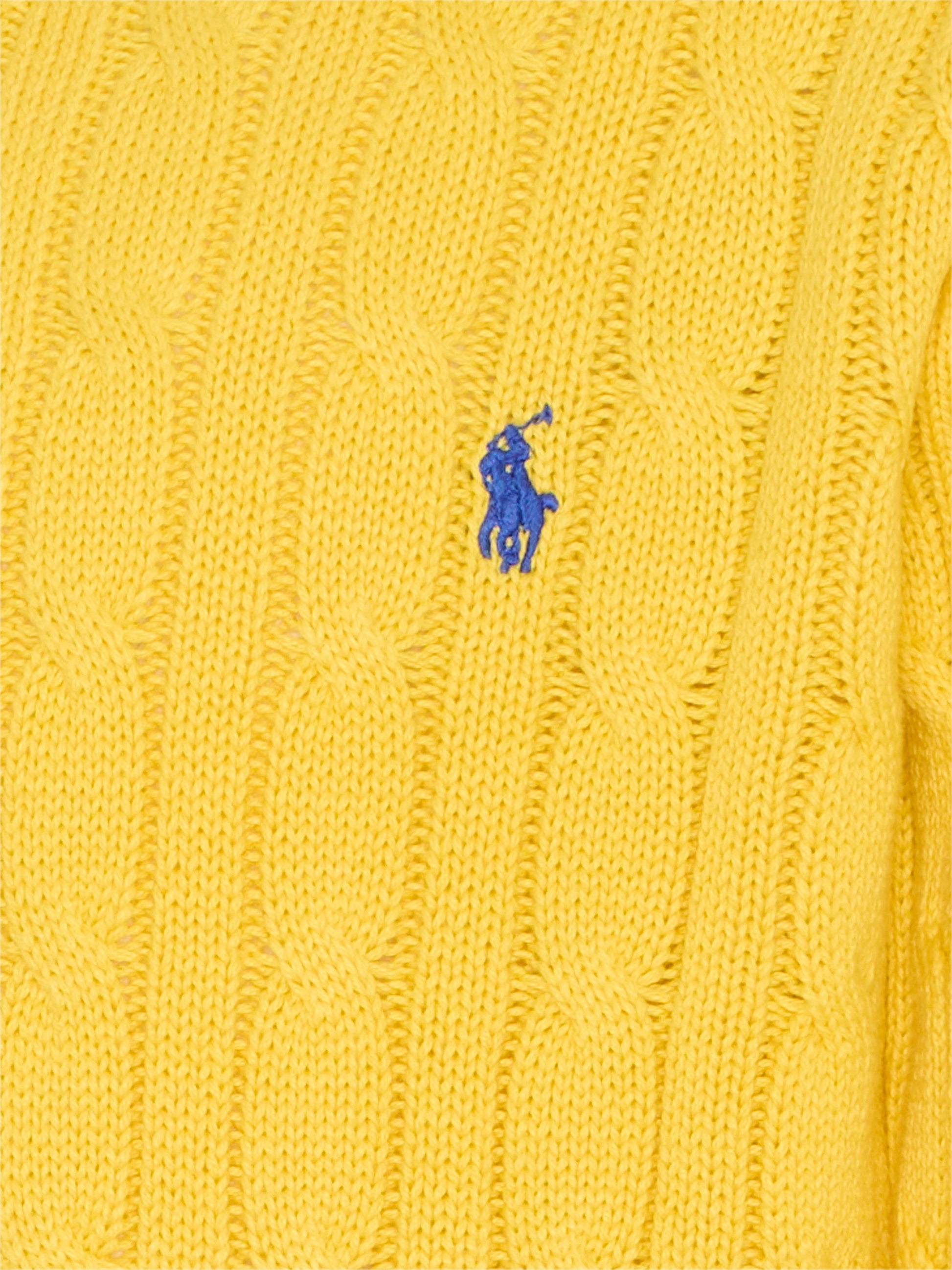 Maglione giallo per bambini con cavallino,Ralph Lauren Kids,702674500