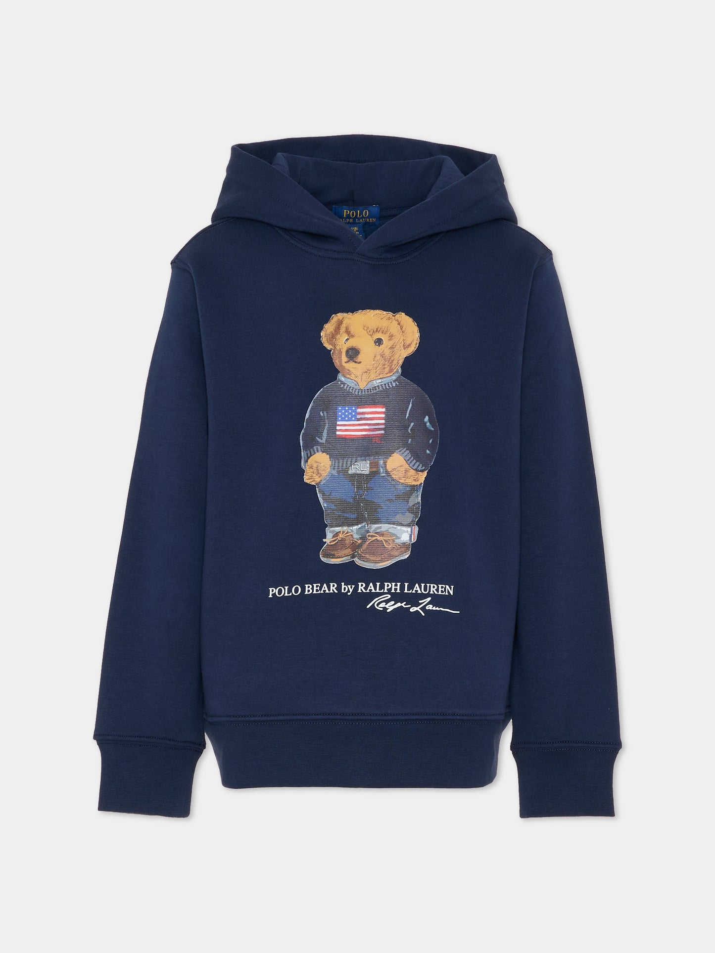 Felpa blu per bambino con Polo Bear,Ralph Lauren Kids,A10529001