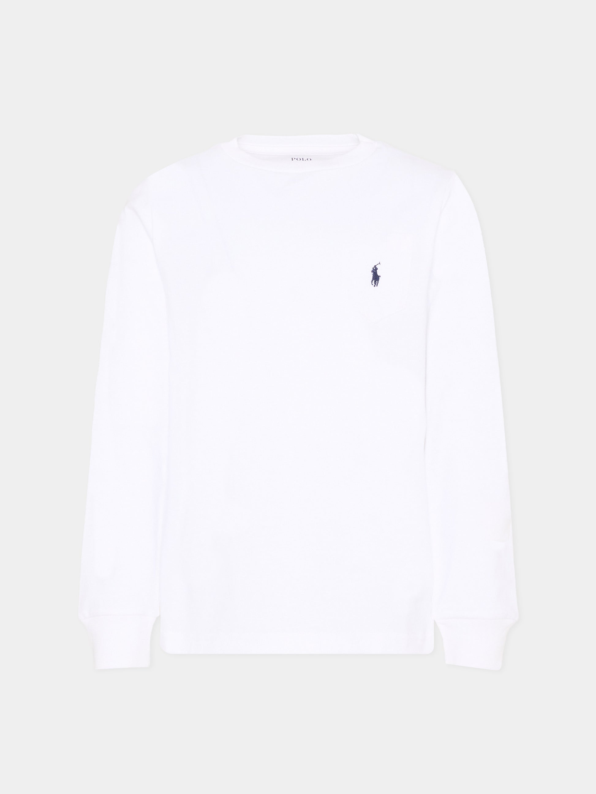 T-shirt a manica lunga bianca per bambino con Polo Pony,Ralph Lauren Kids,A95737002