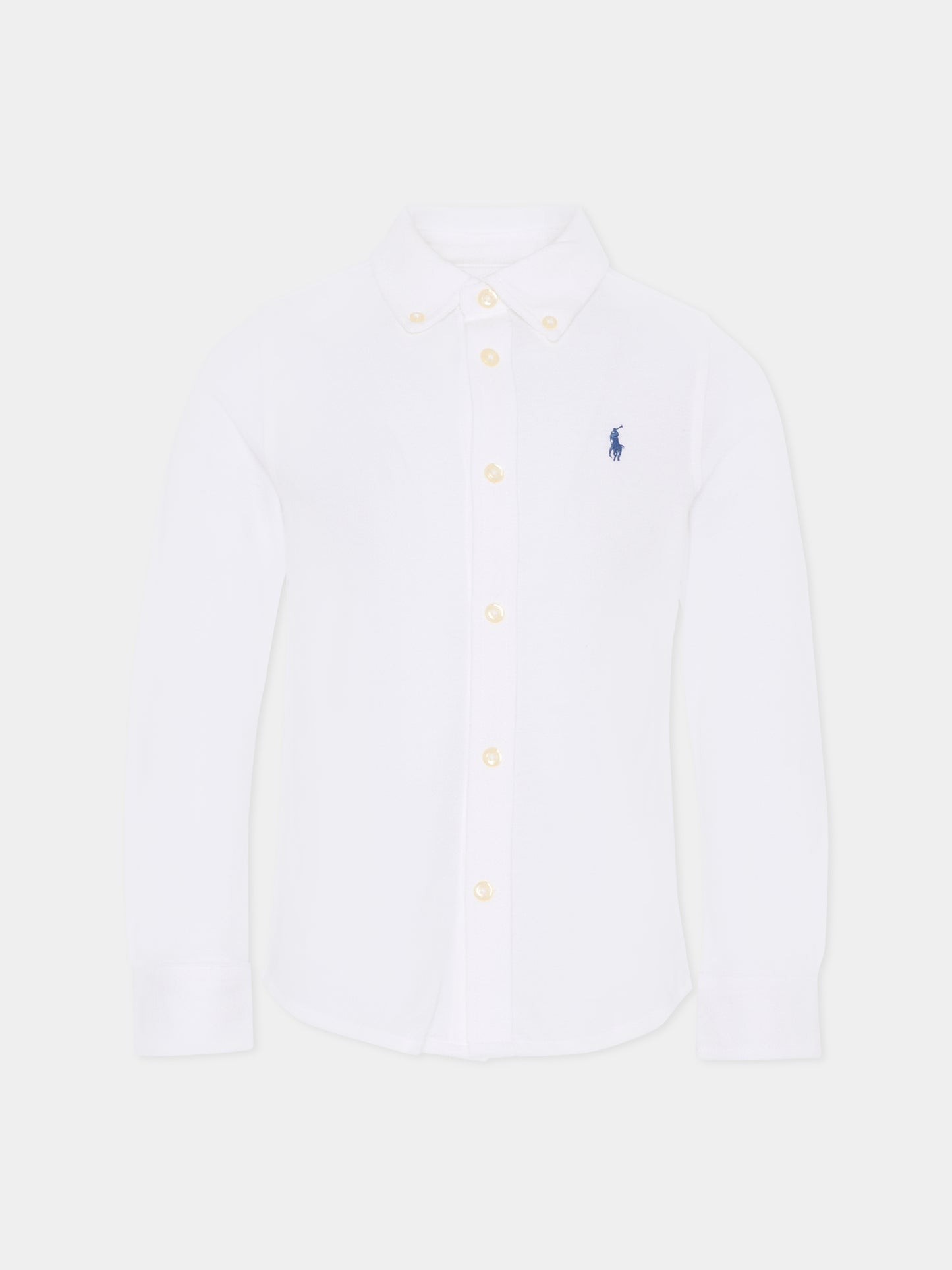 Camicia bianca per bambino con cavallino,Ralph Lauren Kids,914506002