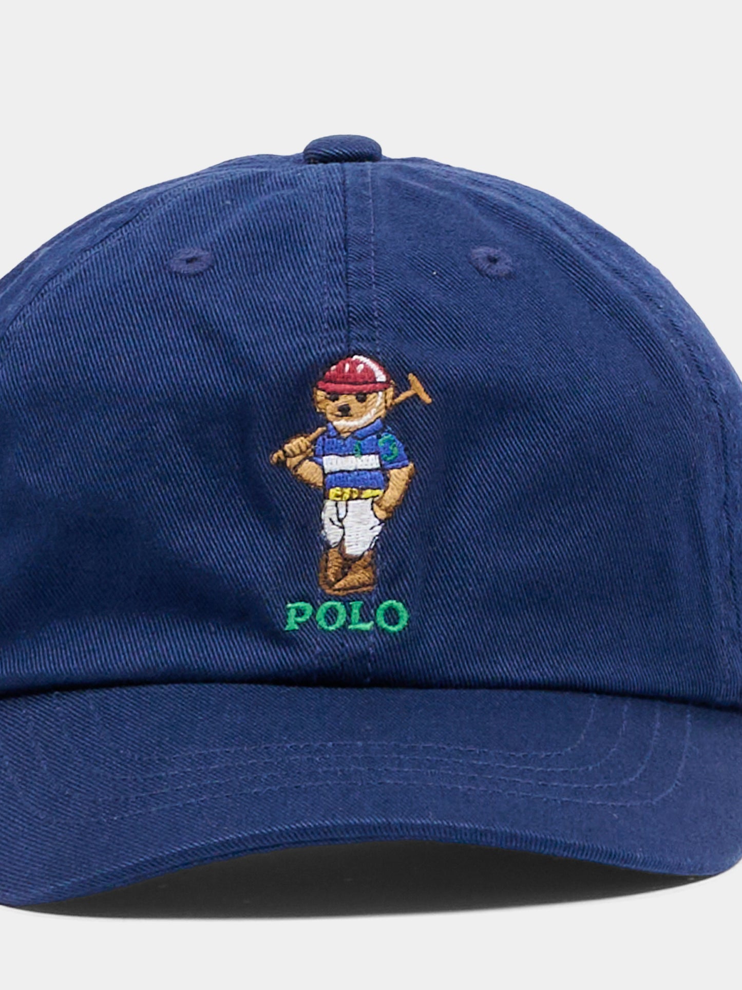 Cappello blu per neonato con cavallino,Ralph Lauren Kids,A96605001