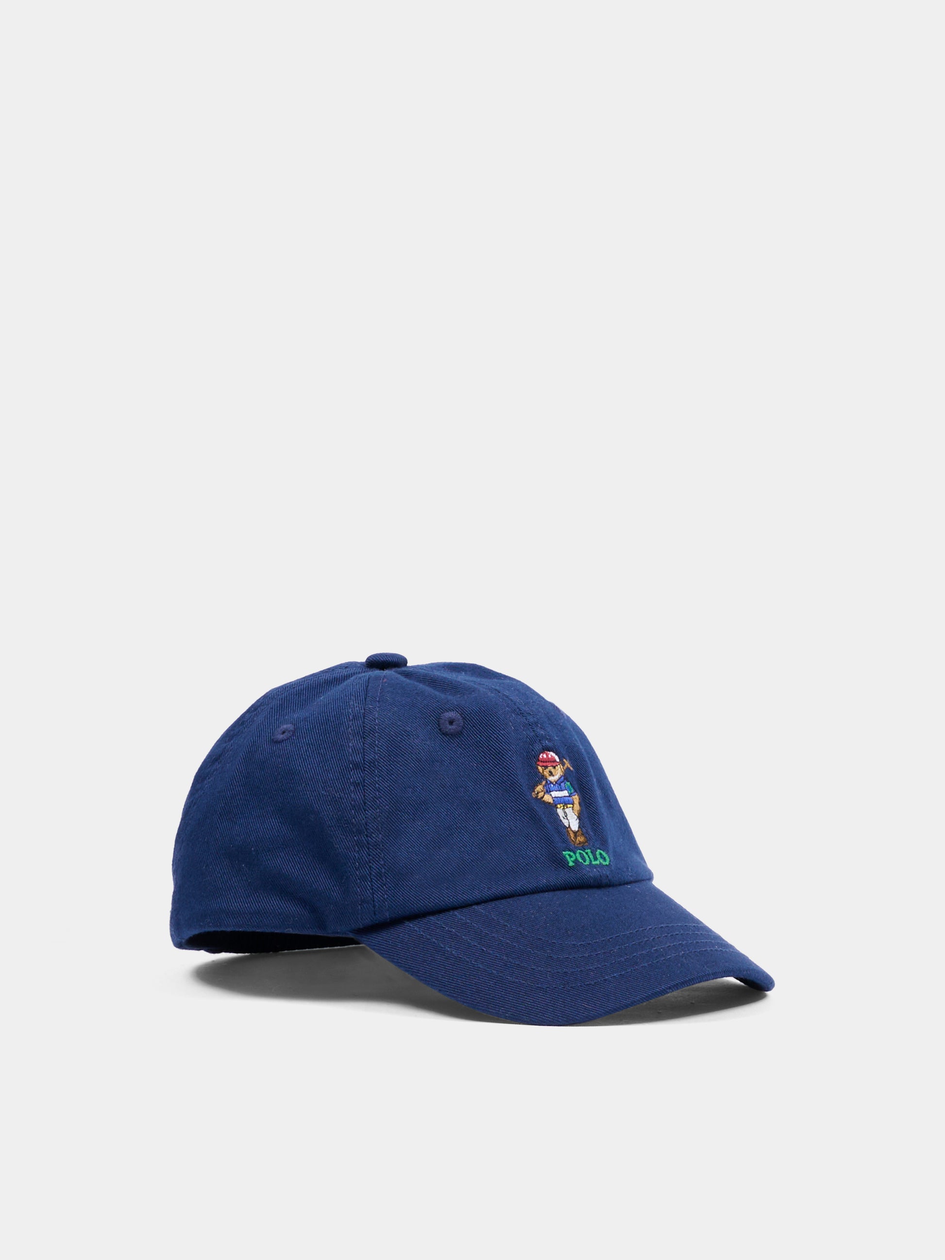 Cappello blu per bambino con cavallino,Ralph Lauren Kids,A96605001