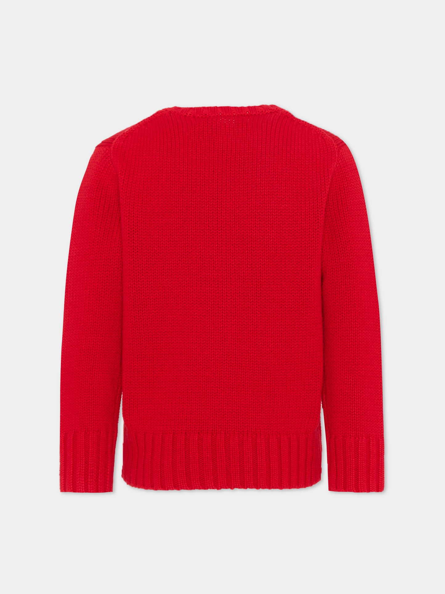 Maglione rosso per bambini con bandiera,Ralph Lauren Kids,668285500