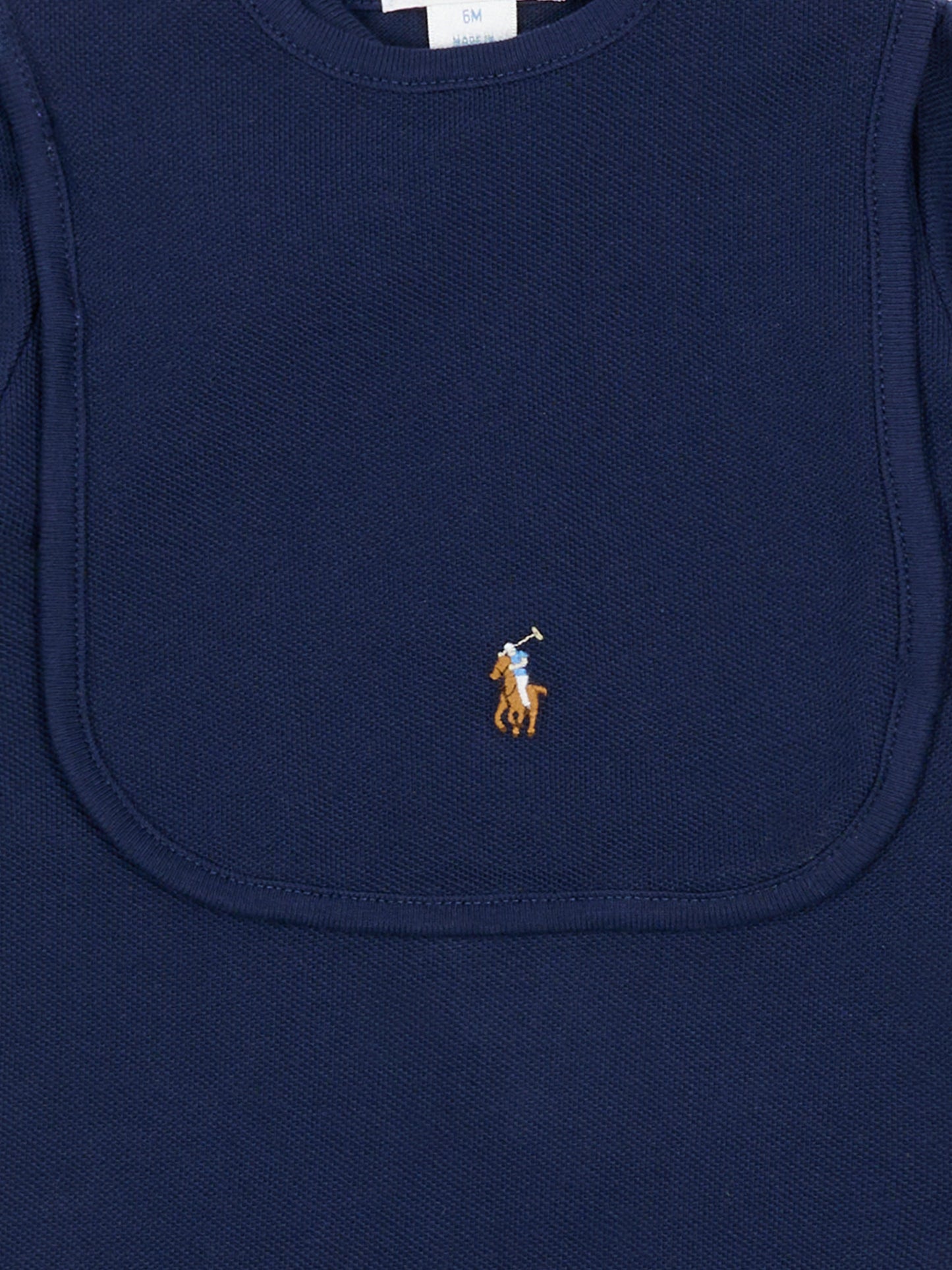 Set body blu per neonato con cavallino,Ralph Lauren Kids,981612001