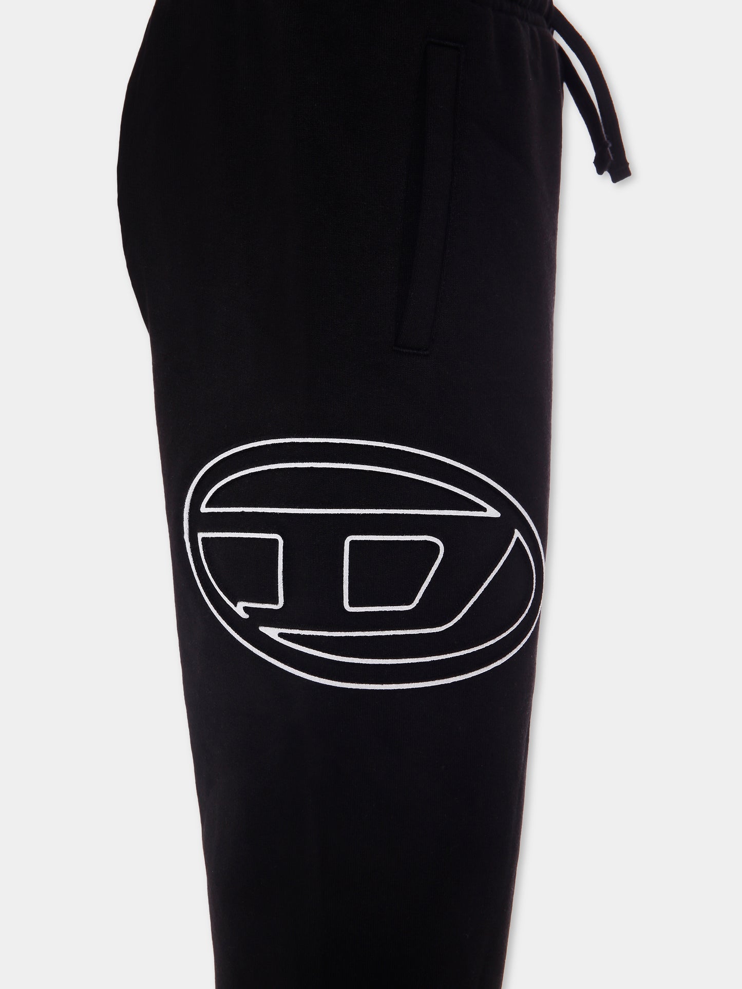 Pantaloni neri per bambino con logo,Diesel,J01785 0IEAX K900