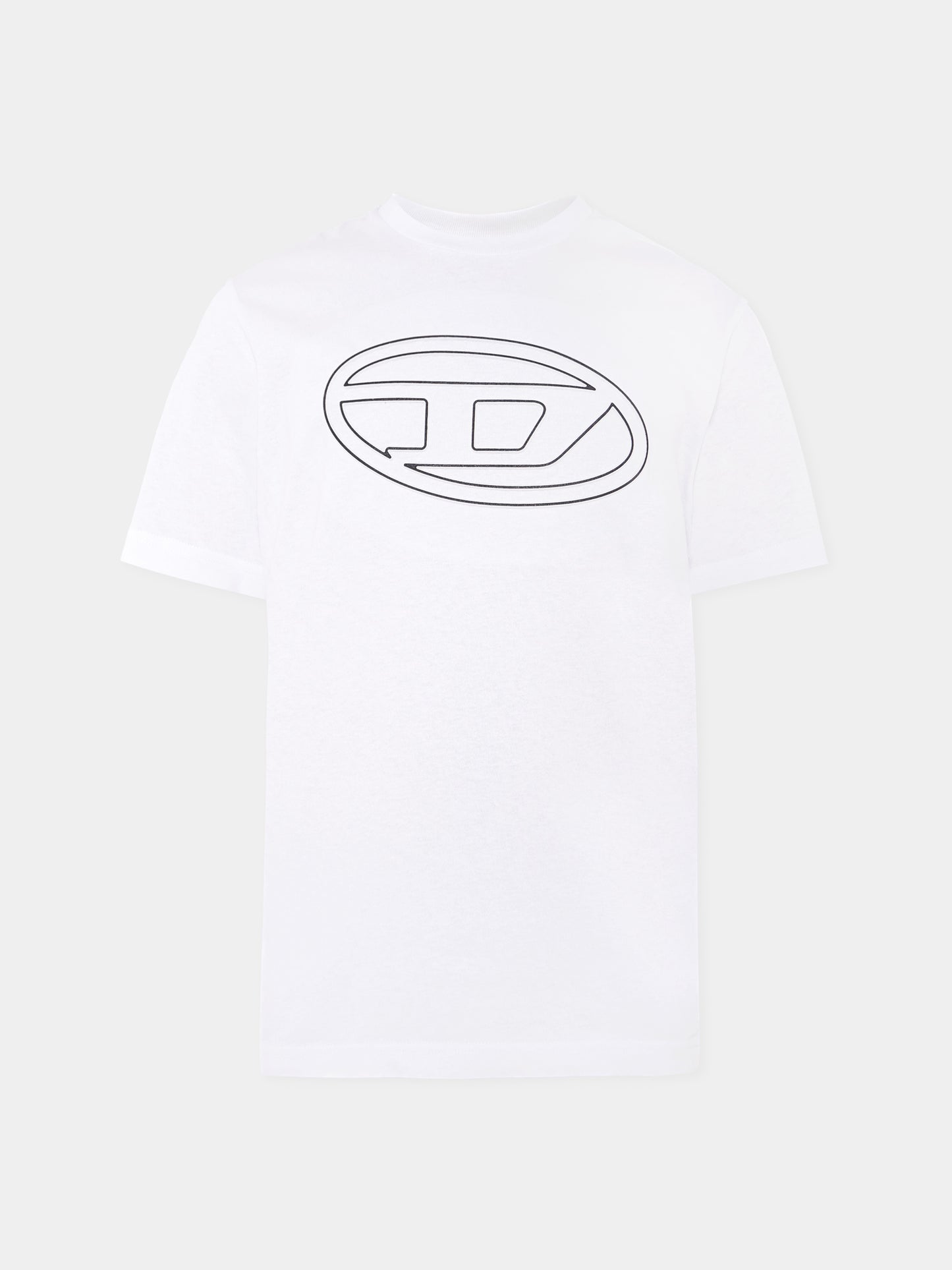 T-shirt bianca per bambino con logo,Diesel,J01788 0BEAF K100