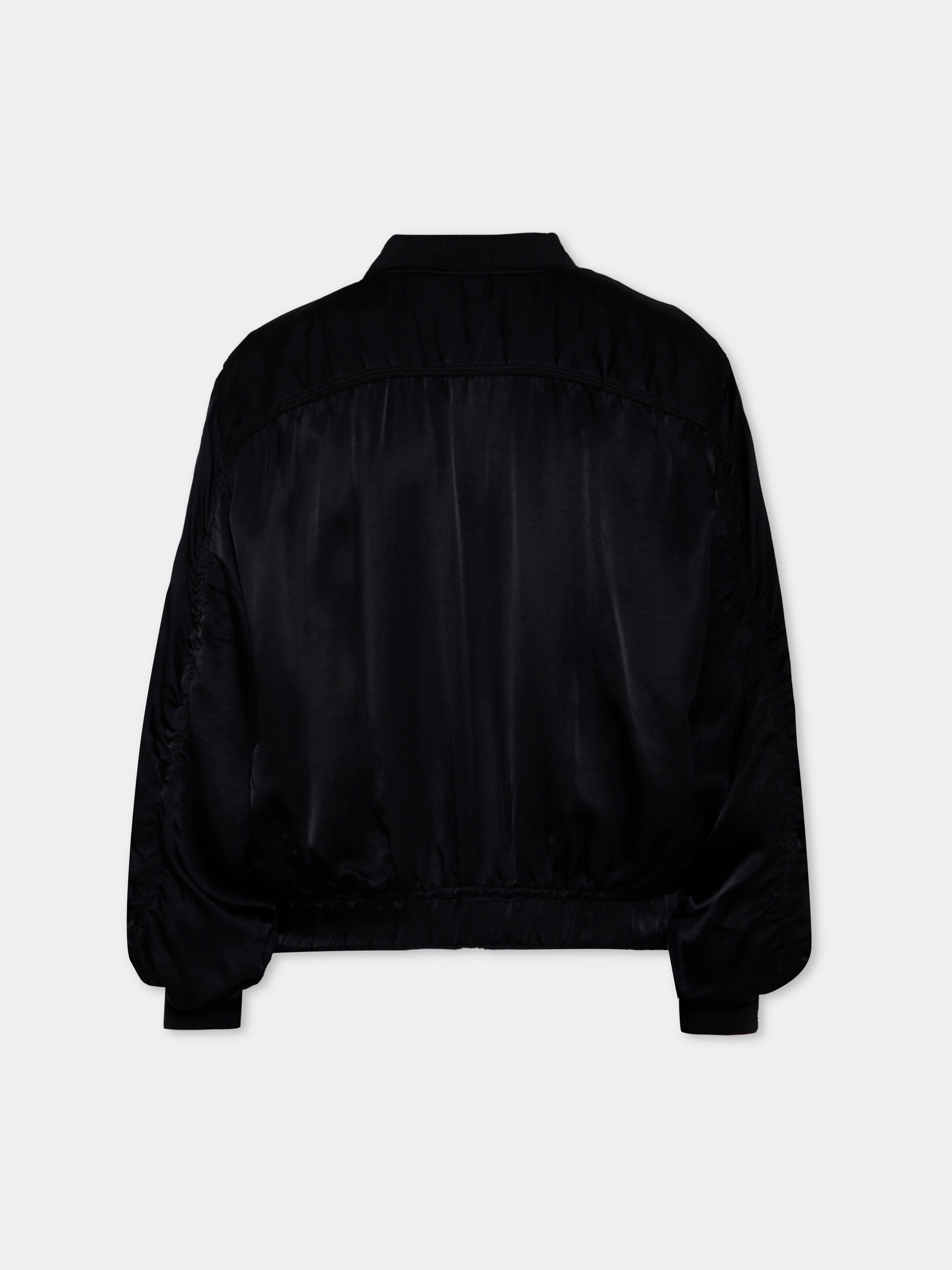 Bomber nero per bambino con logo,Diesel,J01950 KXBMX K900