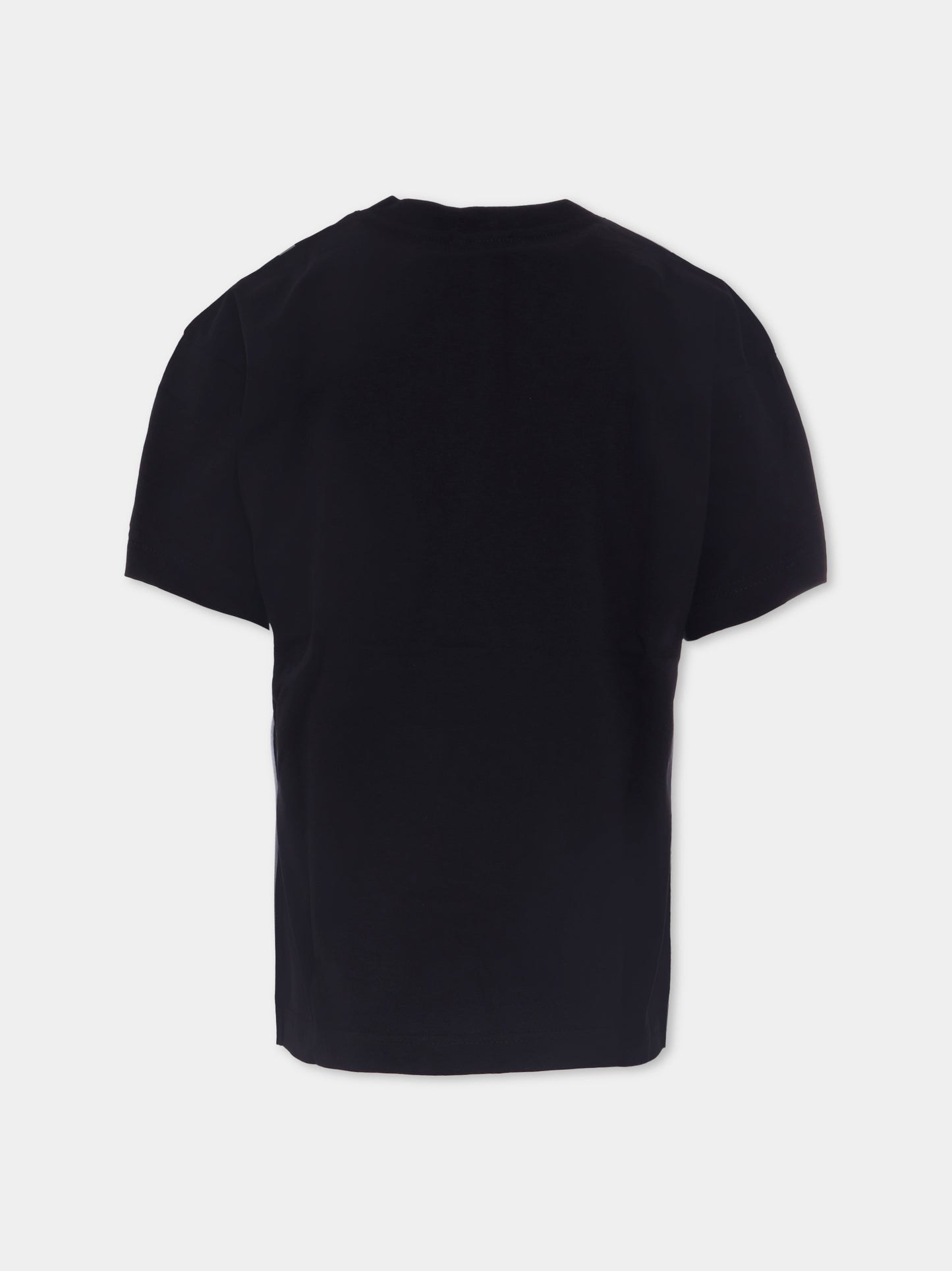 T-shirt nero per bambino con logo,Diesel,J02074 00YI9 K900