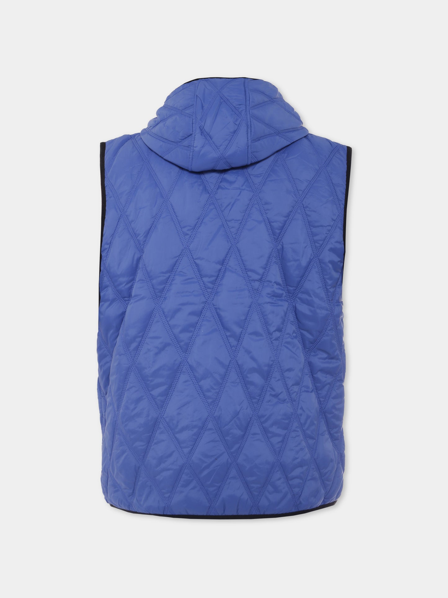 Gilet blu per bambino con logo,Diesel,J02088 KXBM0 K843