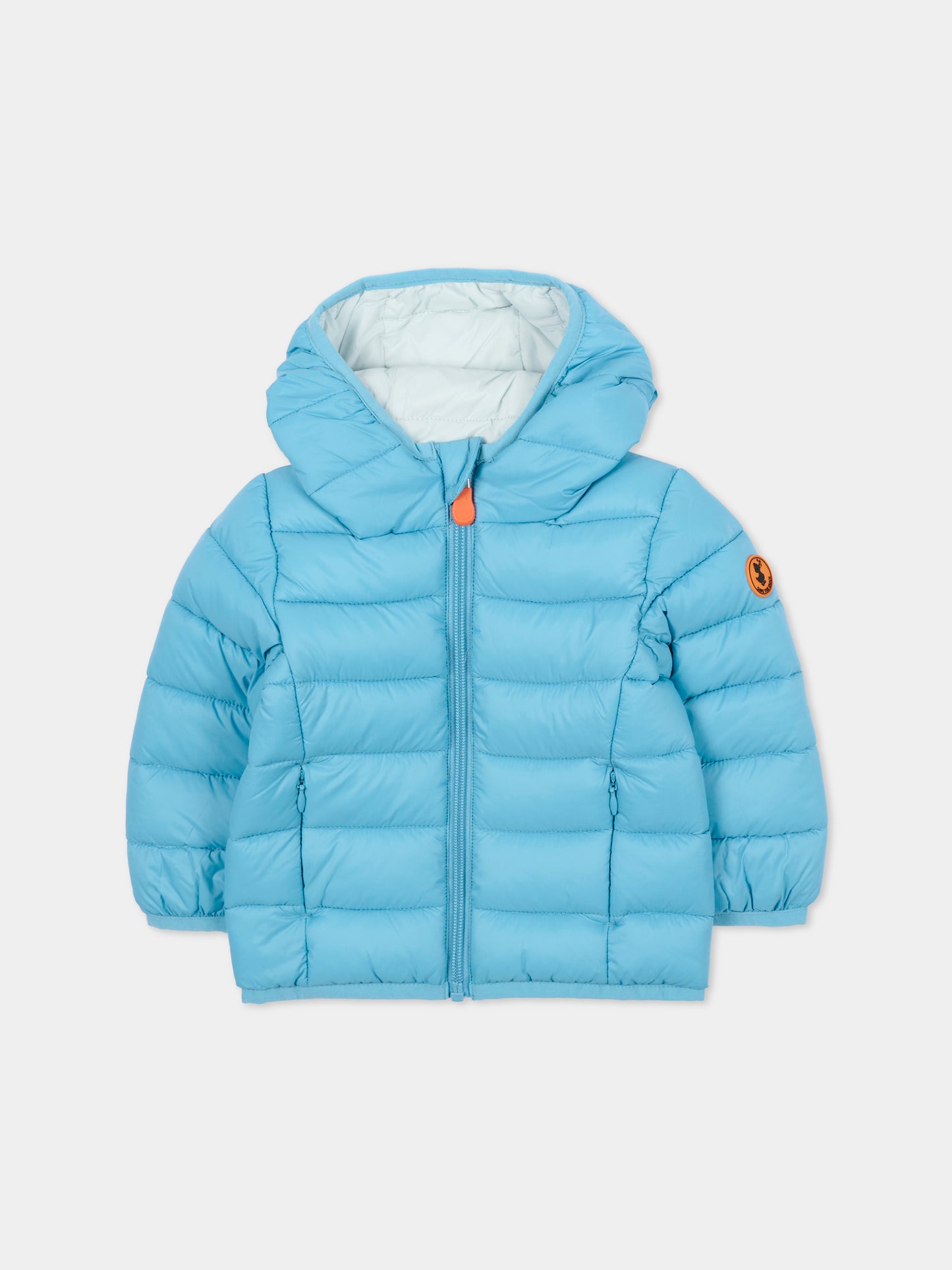 Piumino Wally azzurro per neonato con logo,Save The Duck Kids,I30003X GIGA21 90068