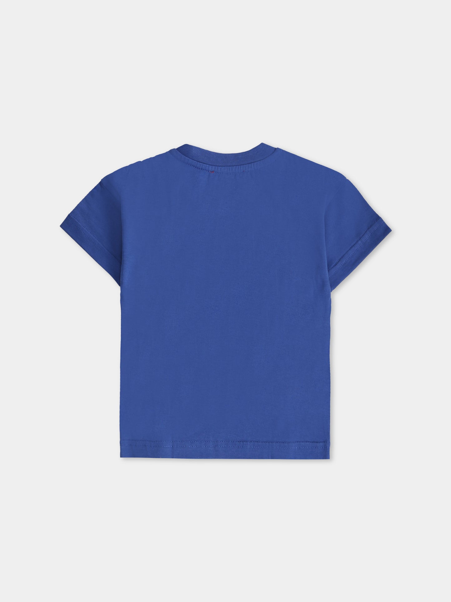 T-shirt blu per neonato con logo,Diesel,K00569 00YI9 K843