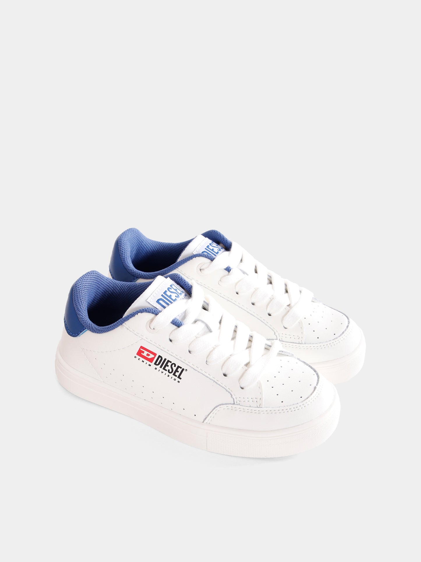 Sneakers bianche per bambino con logo,Diesel,BC0562 P6325 HA344