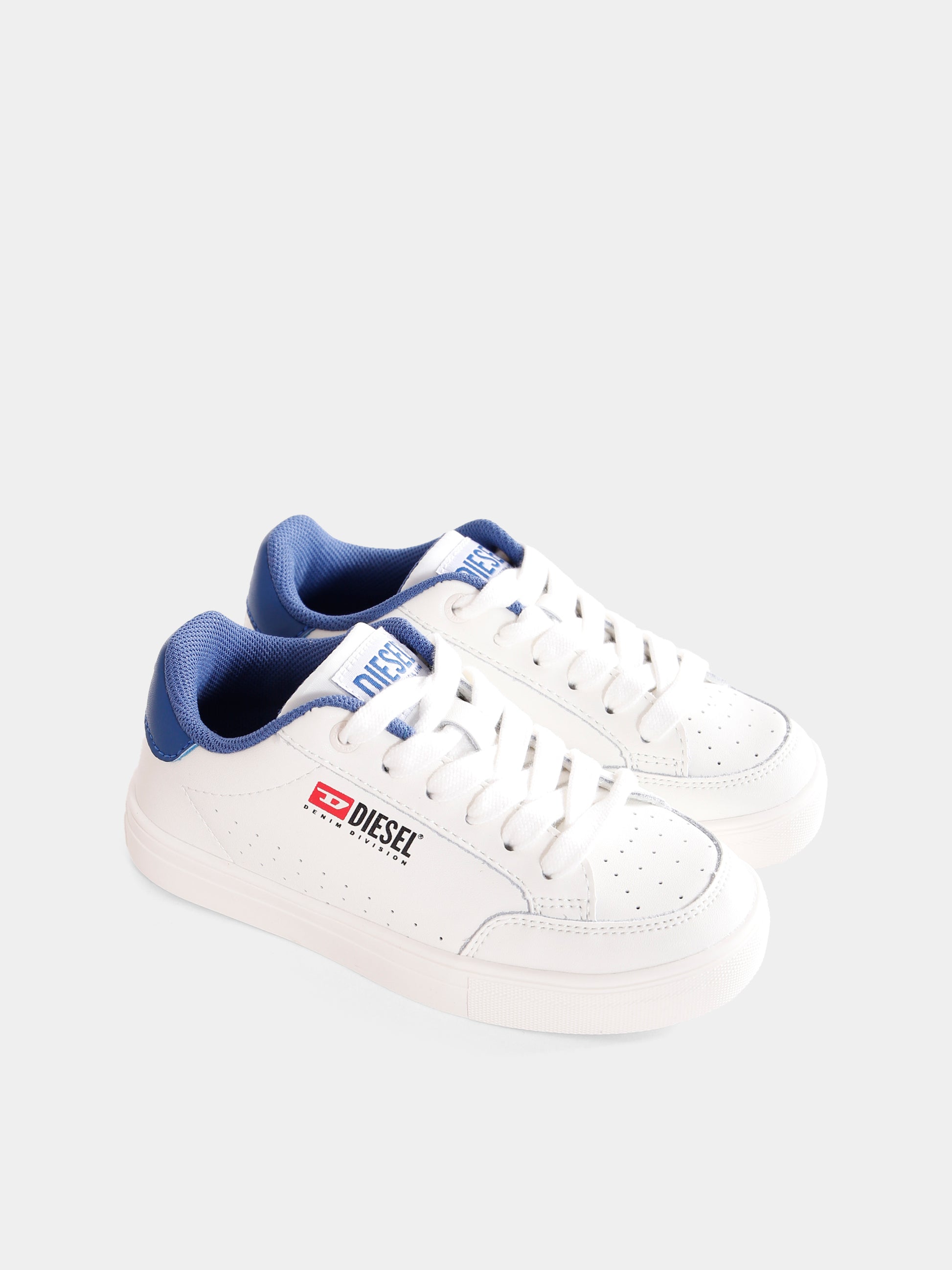 Sneakers bianche per bambino con logo,Diesel,BC0562 P6325 HA344