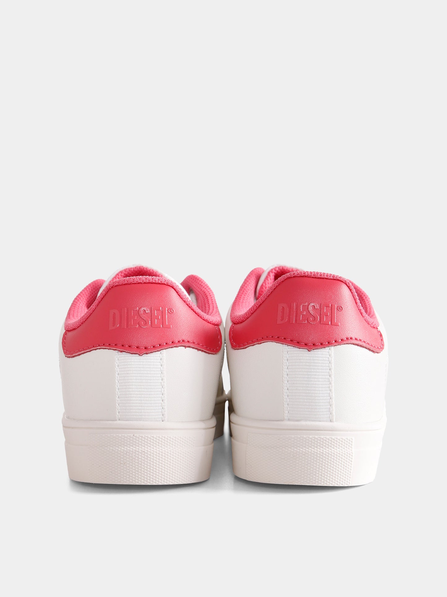 Sneakers bianche per bambina con logo,Diesel,BC0562 P6325 HA441