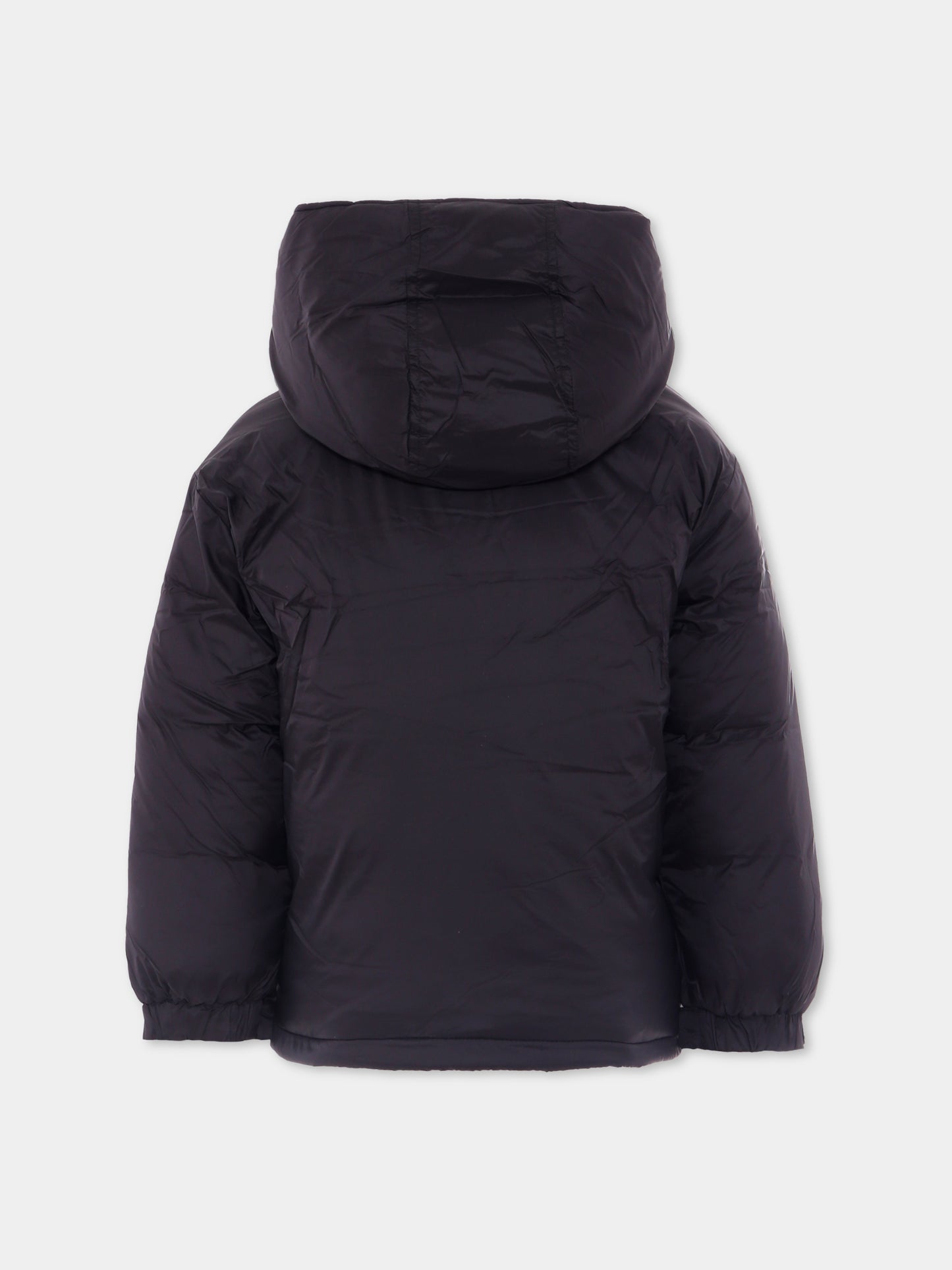 Piumino nero per bambino con logo,N°21 Kids,N21940 N0002 0N900