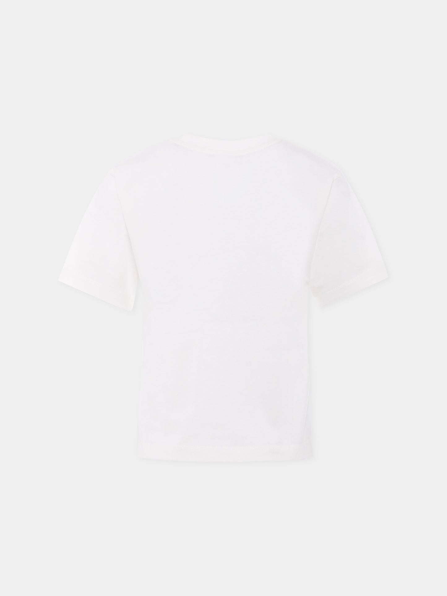 T-shirt avorio per bambina con Teddy Bear e cuore,Moschino Kids,HHM060 LAA02 10063