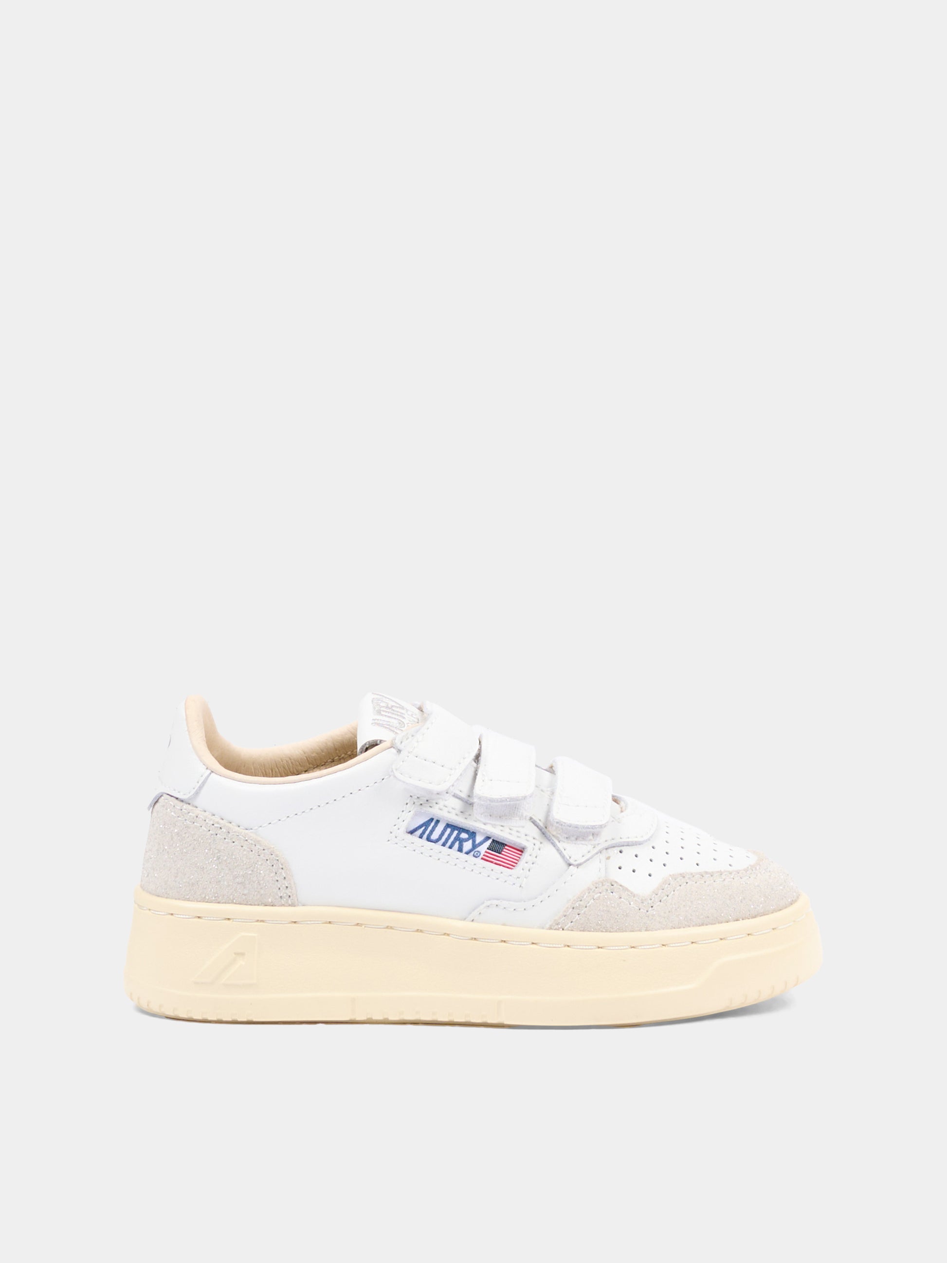 Sneakers grigie per bambini con glitter,Autry,KILK PQ02