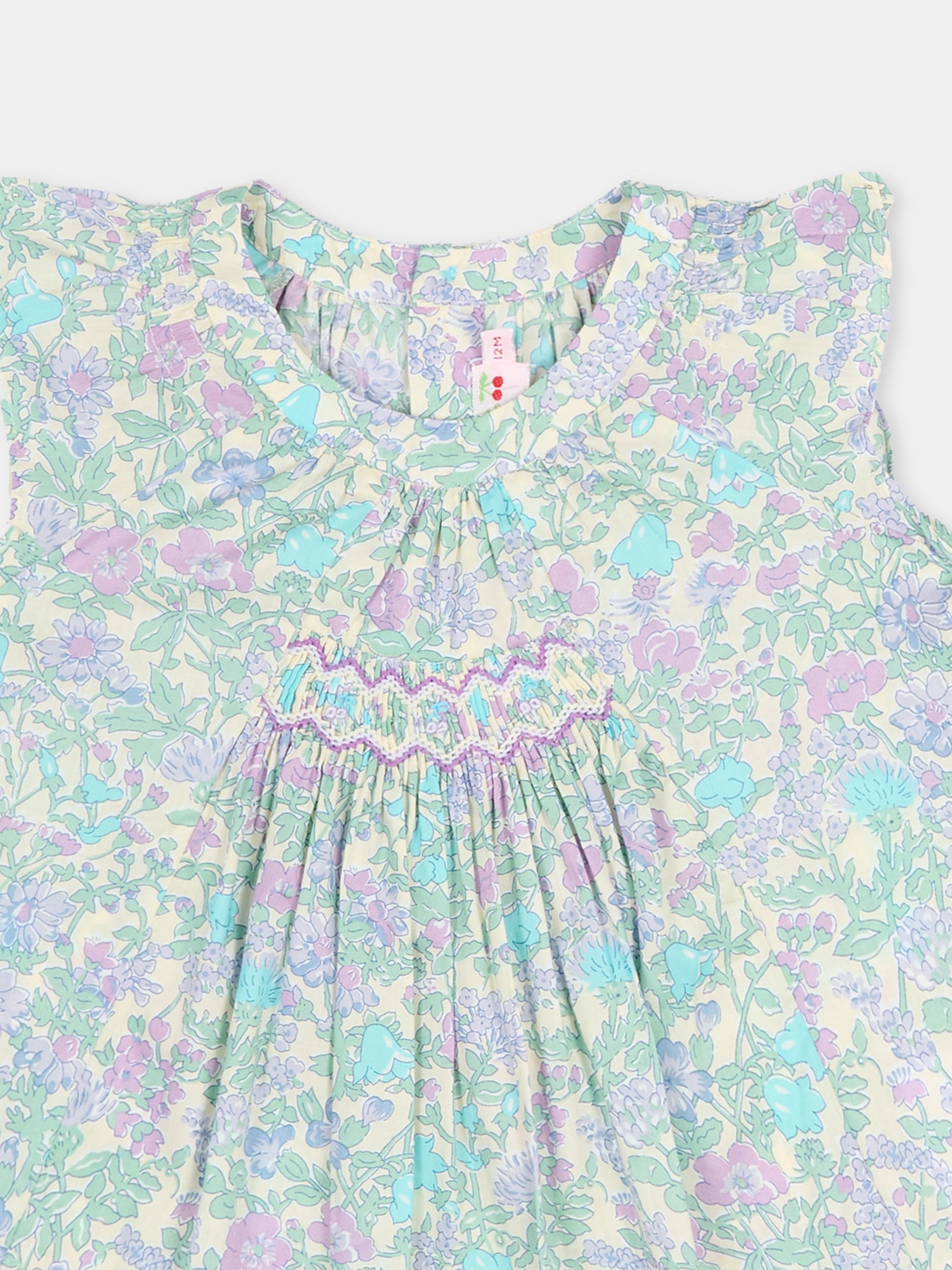 Camicia multicolor per neonata con stampa floreale,Bonpoint,C06XBLW00002 556