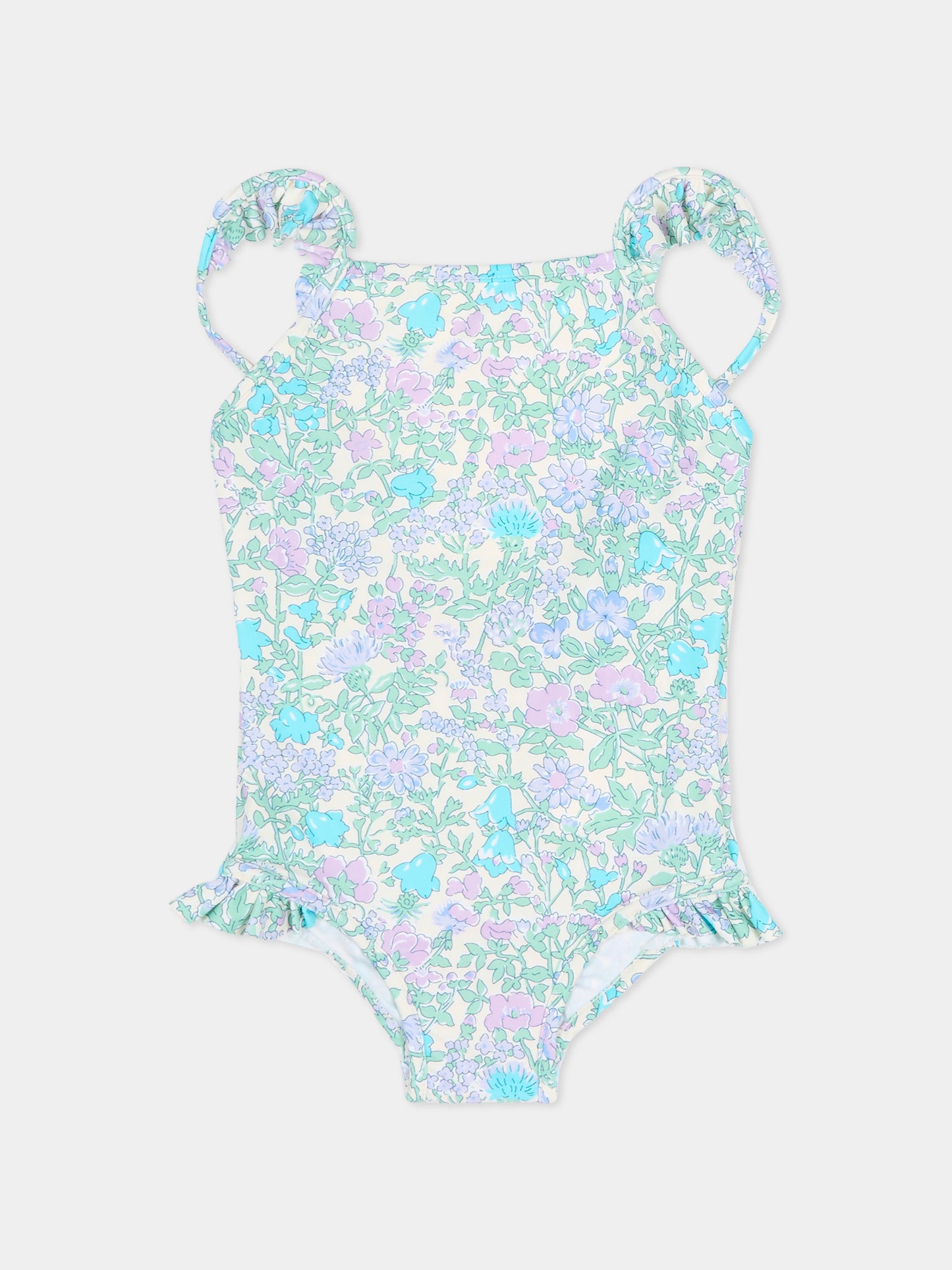 Costume intero multicolor per neonata con stampa floreale,Bonpoint,C06XSSW00001 556