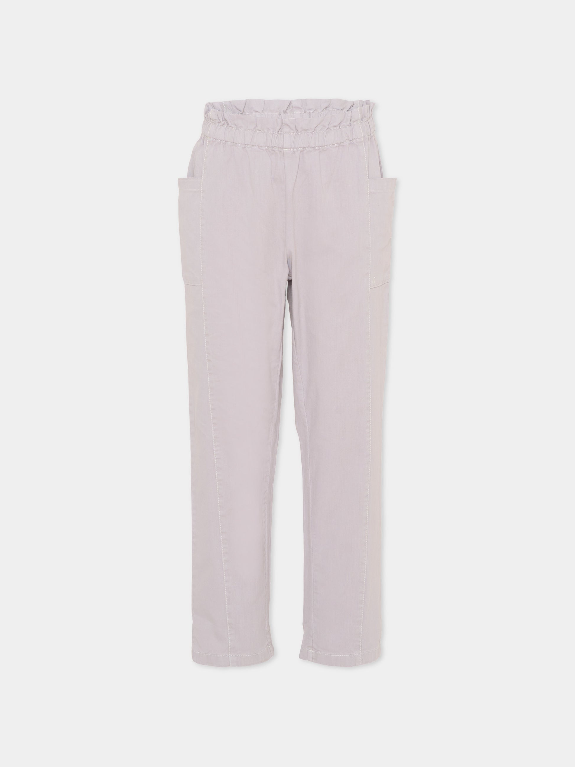 Pantaloni lilla per bambina con ciliegie,Bonpoint,C06GPAW00001 057A