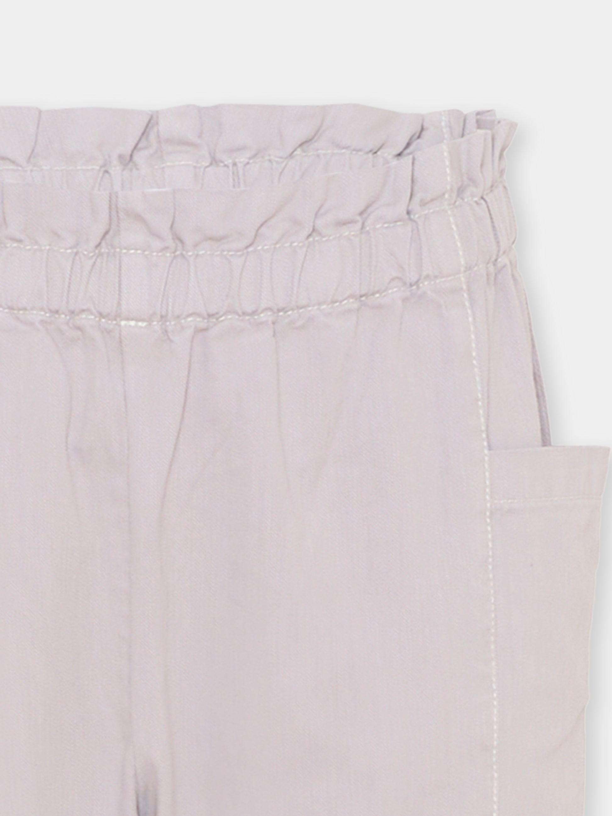 Pantaloni lilla per bambina con ciliegie,Bonpoint,C06GPAW00001 057A