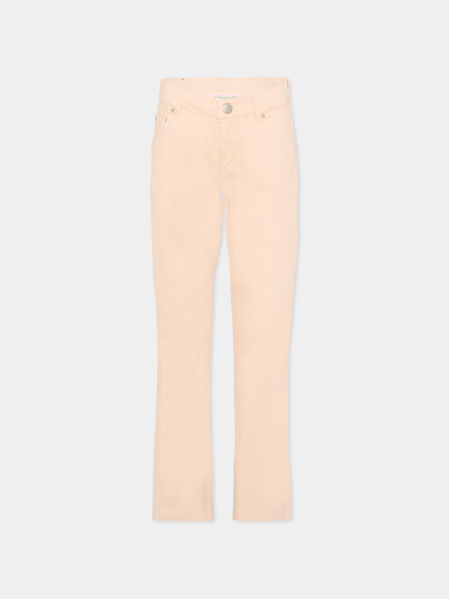 Pantaloni rosa per bambina con ciliegie,Bonpoint,S06GPAW00015 025A