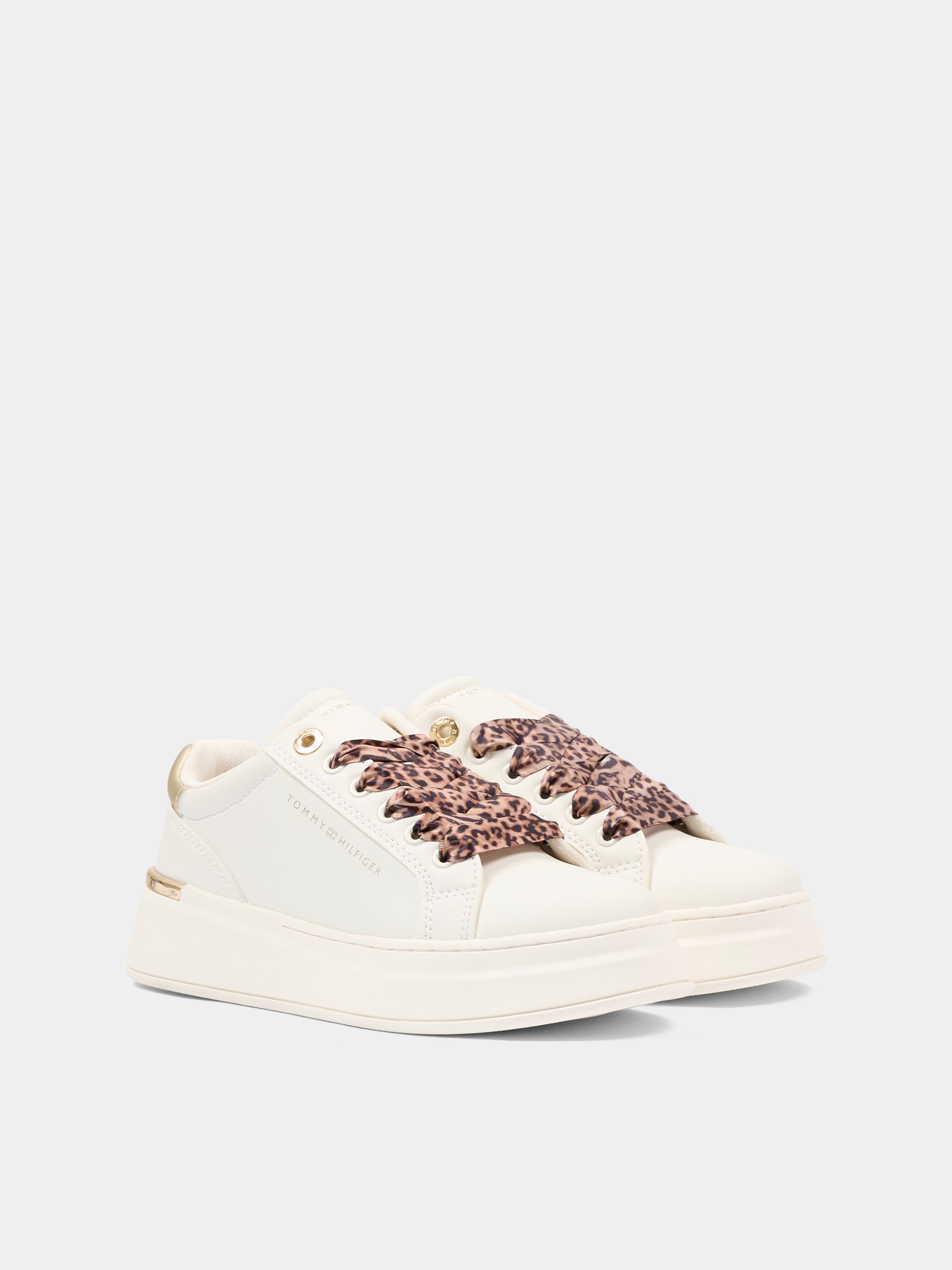 Sneakers bianche per bambina con logo,Tommy Hilfiger Junior,T3A9 34255 1355X024