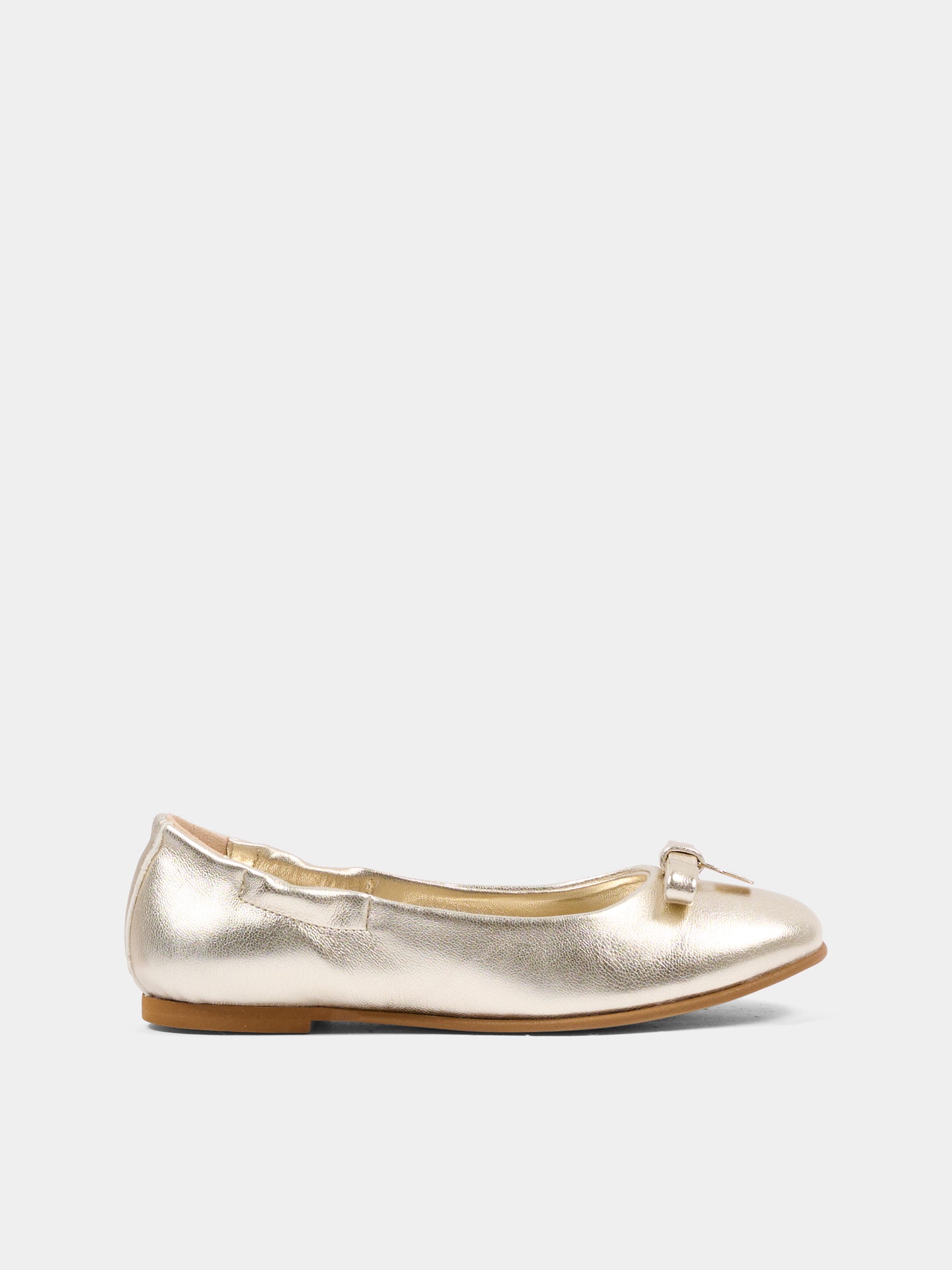 Ballerine oro per bambina con fiocco,Tommy Hilfiger Junior,T4A3 34415 0504514