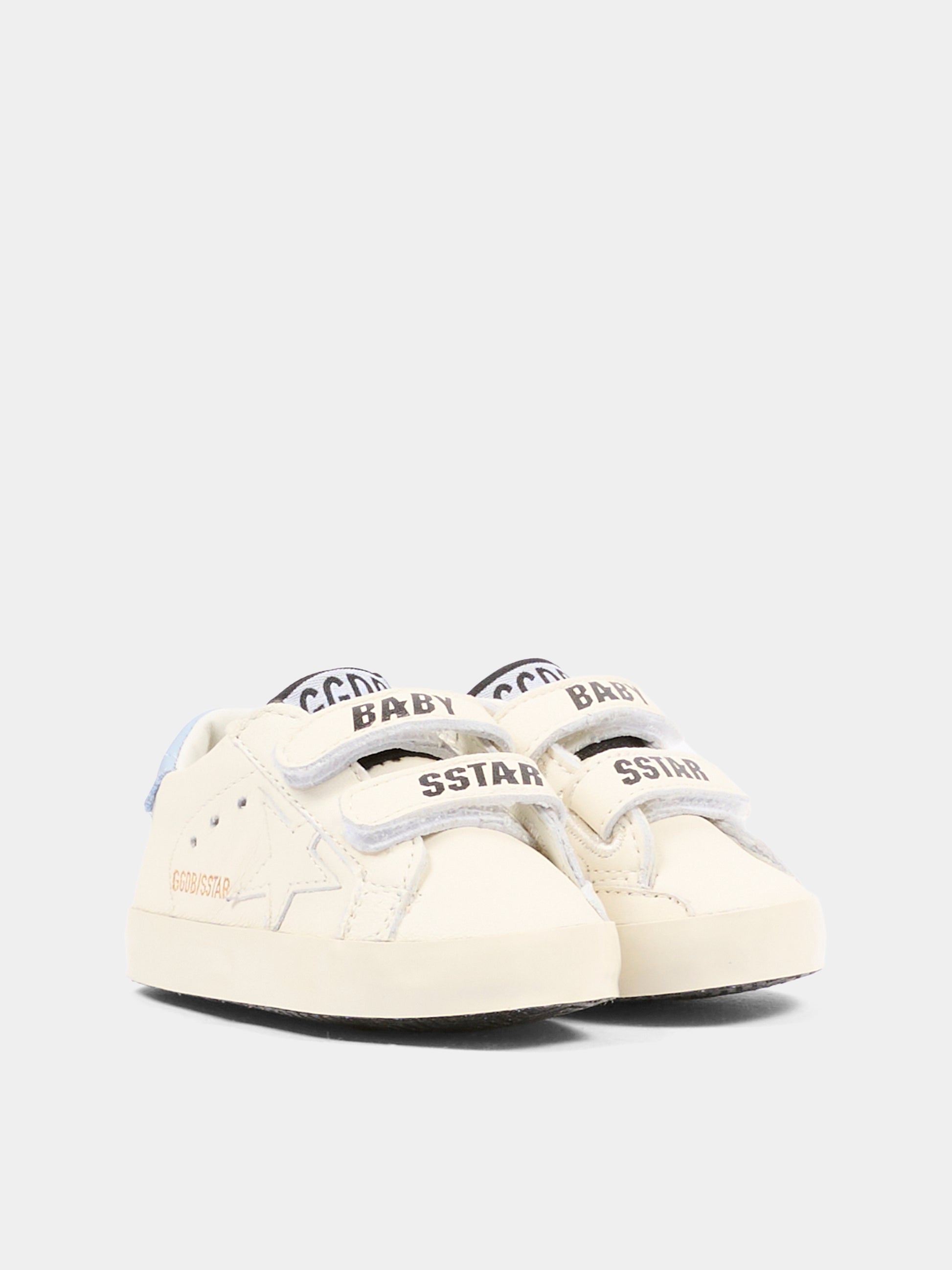 Set sneakers bianco per neonato con stella,Golden Goose,GIF00534 F007129 11409