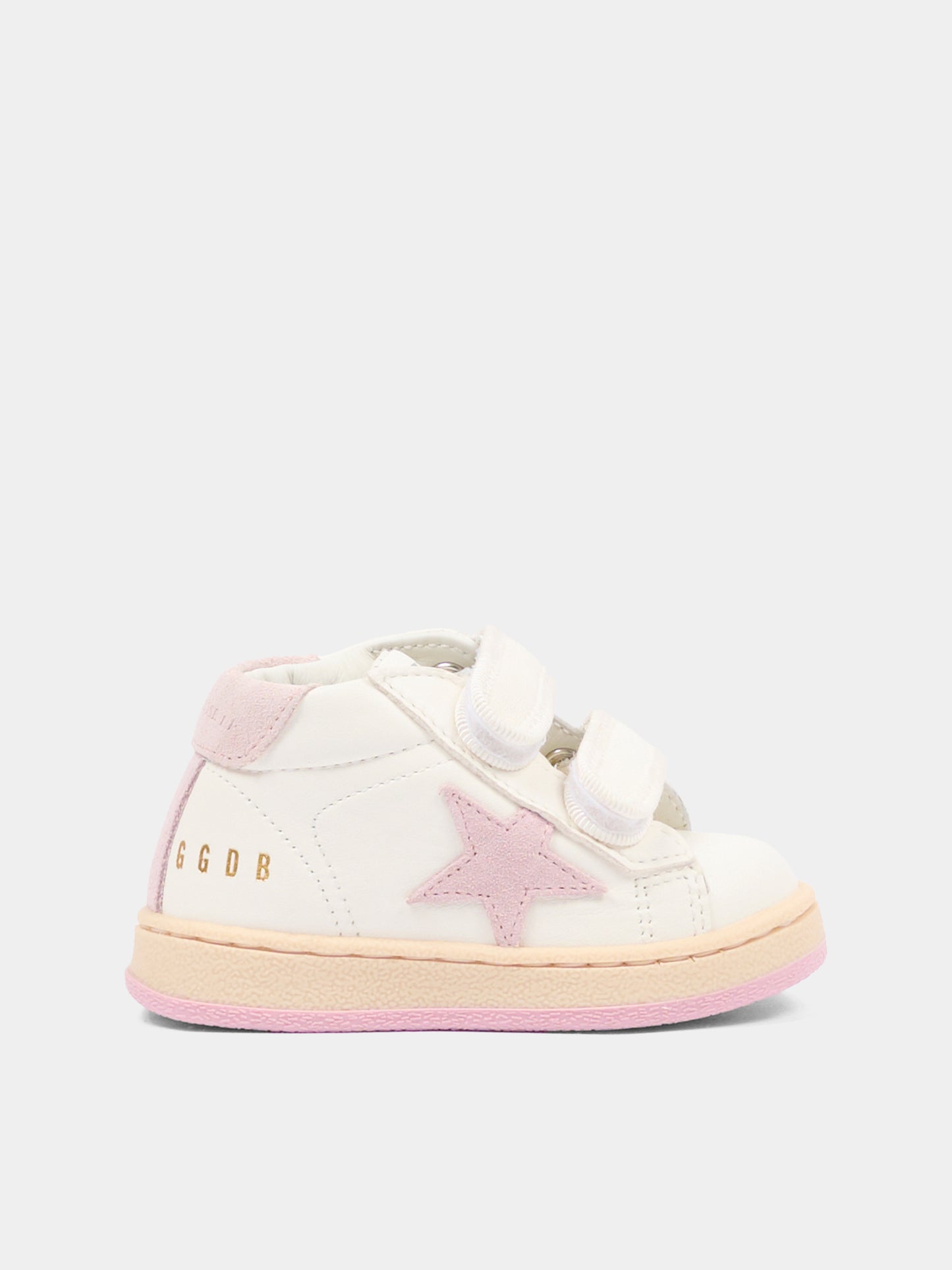 Sneakers bianche June Ballstar per neonata e bambina con logo,Golden Goose,GJF00386 F005301 11202