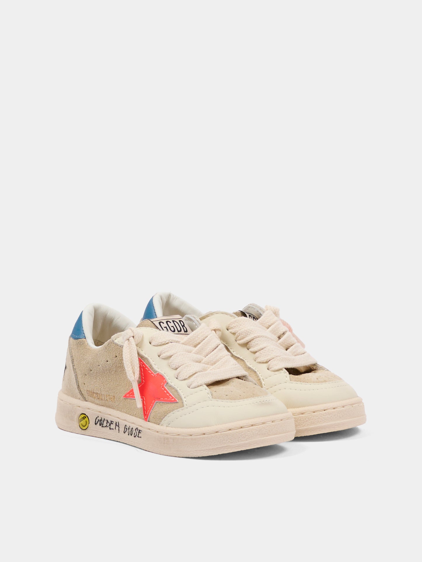 Sneakers Ball Star multicolor per bambino con logo,Golden Goose,GJF00439 F008050 15863