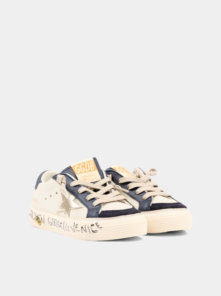 Sneaker multicolor May With Double Toe per bambino,Golden Goose,GYF00496 F008058 15865