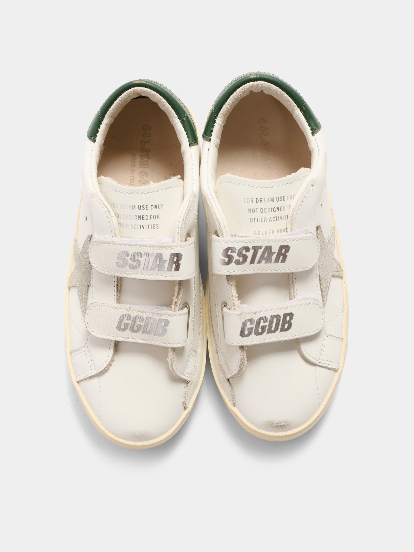 Sneakers Old School bianche per bambini con stella,Golden Goose,GYF00177 F008042 10594