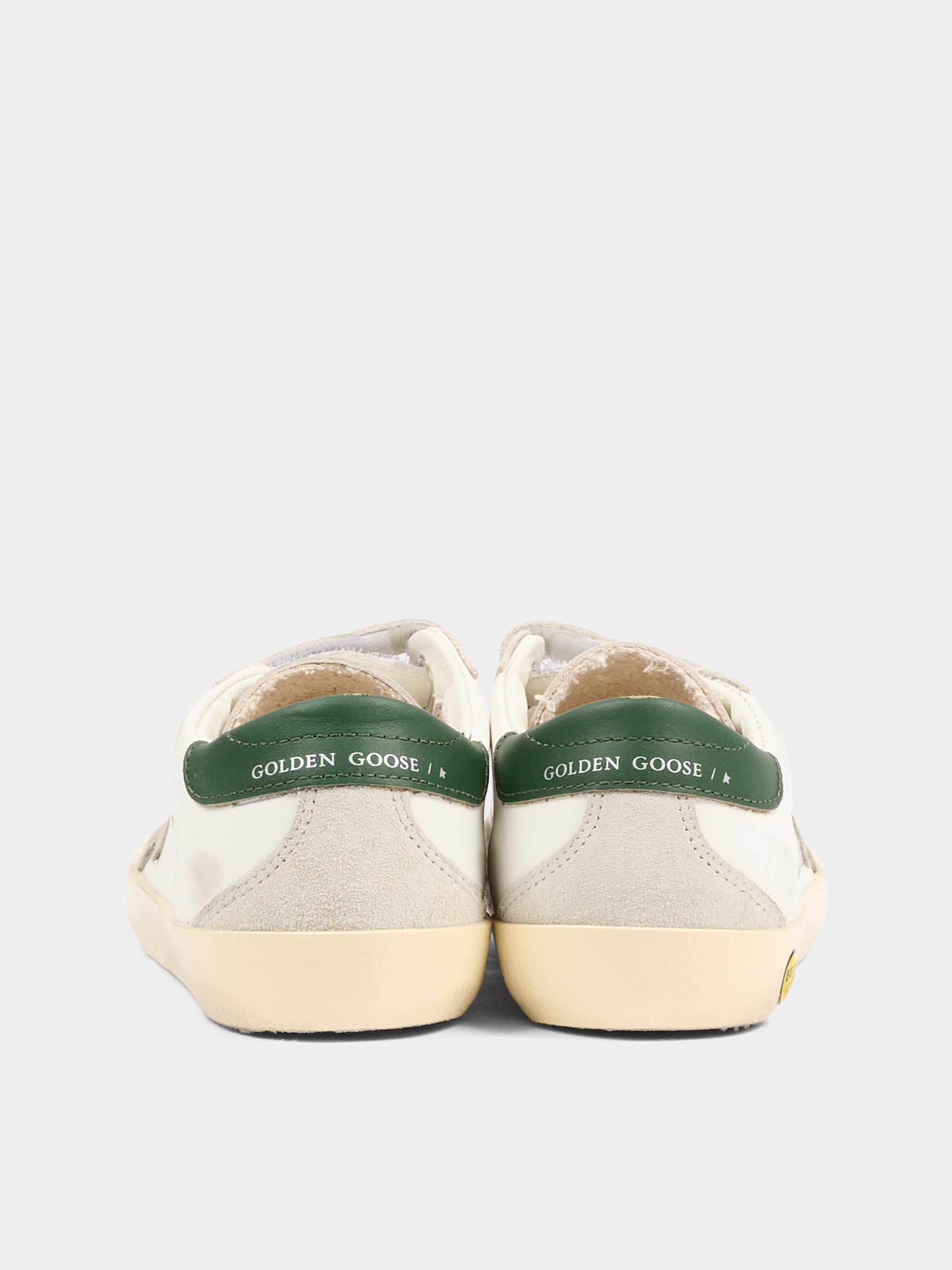 Sneakers Old School bianche per bambini con stella,Golden Goose,GYF00177 F008042 10594