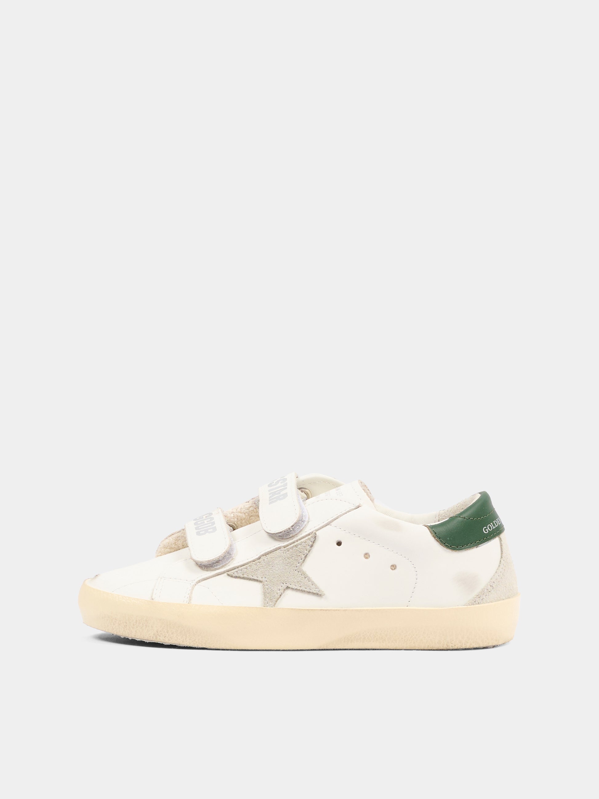 Sneakers Old School bianche per bambini con stella,Golden Goose,GYF00177 F008042 10594