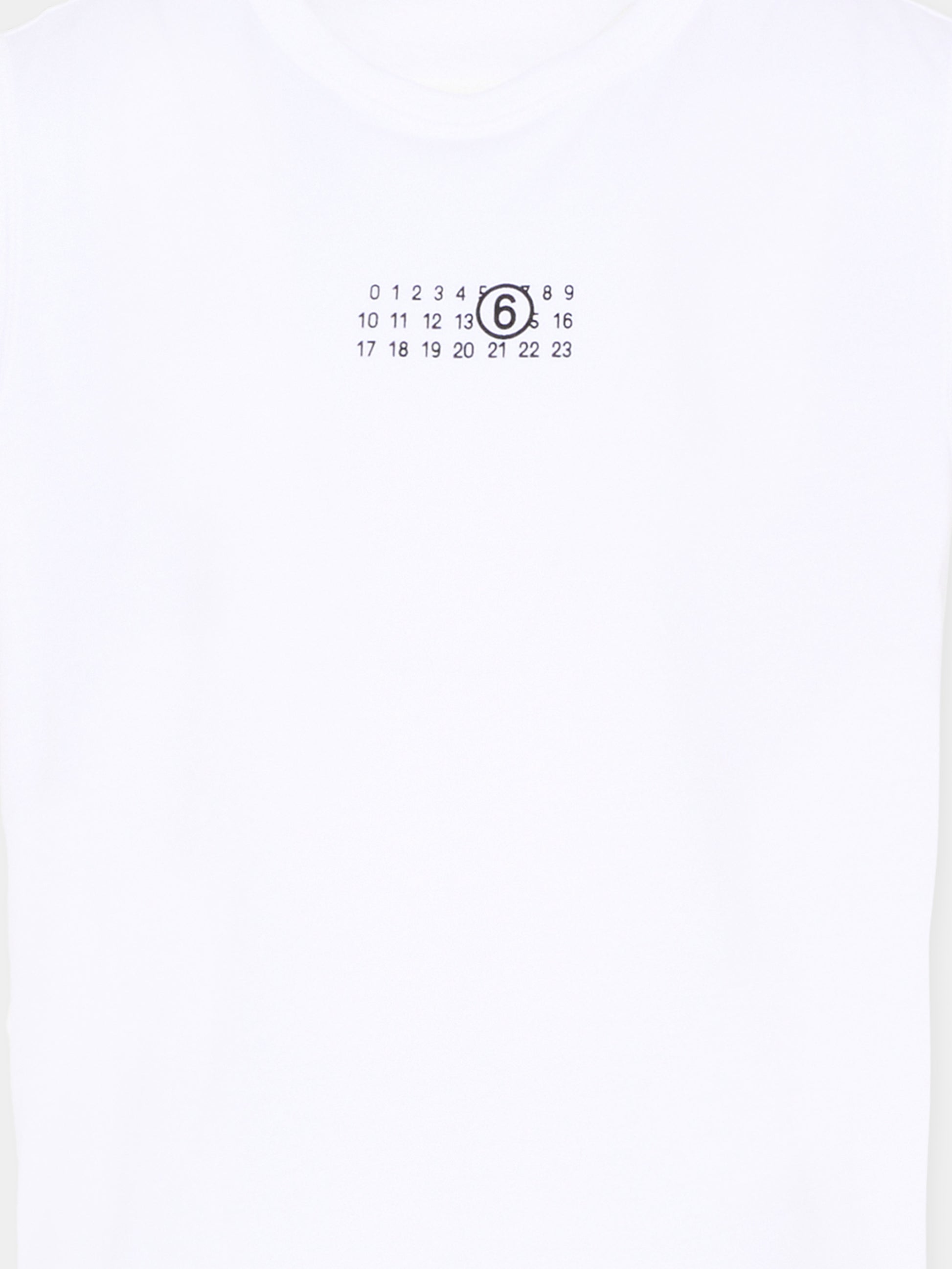 Canotta bianca MM6 per bambini logo,Mm6 Maison Margiela,M60575 MM04I M6100