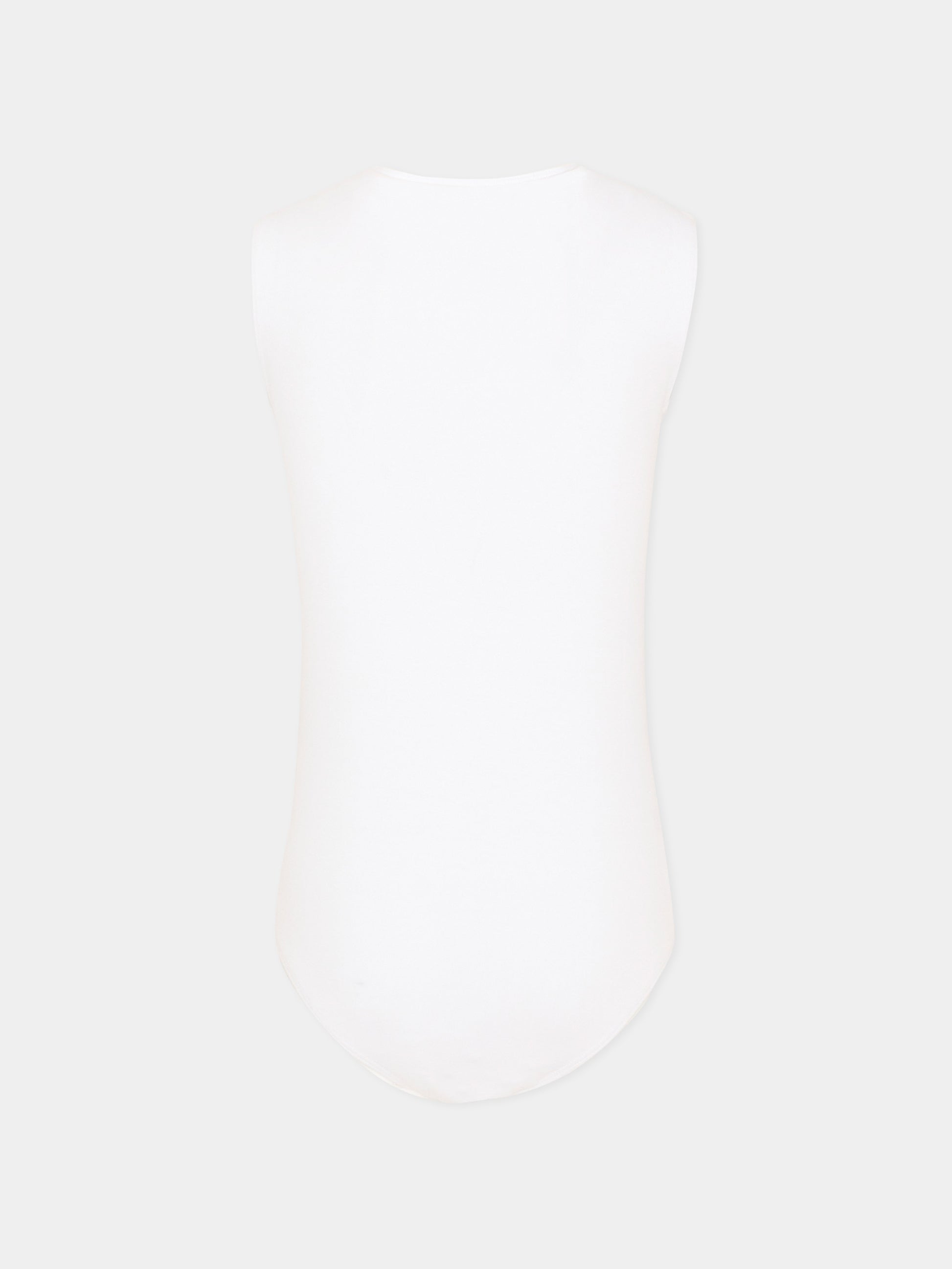 Body bianco per bambina con logo numerico,Mm6 Maison Margiela,M60809 MM05M M6100