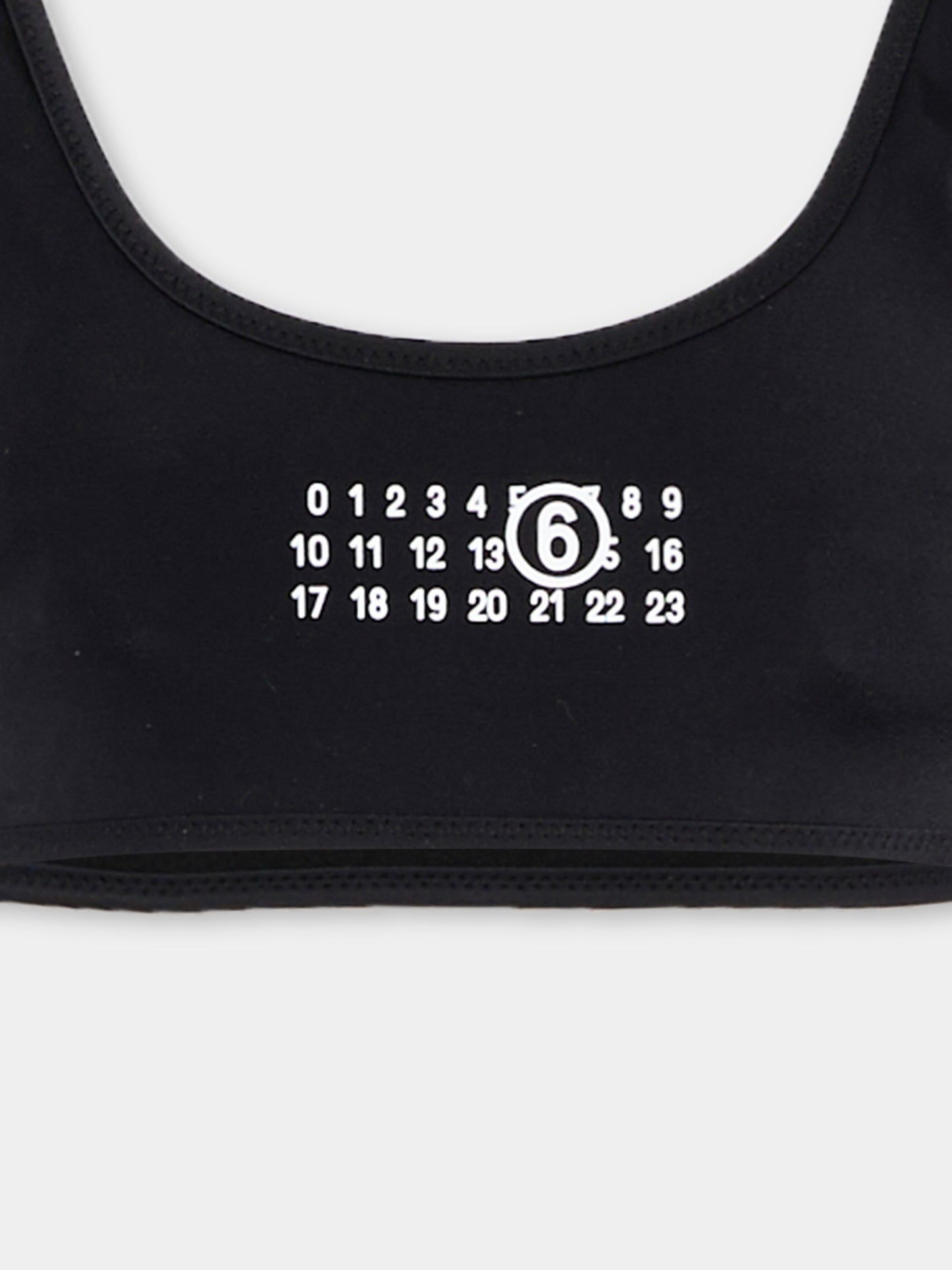 Slip e bikini nero per bambina con logo,Mm6 Maison Margiela,M60811 MM00P M6900