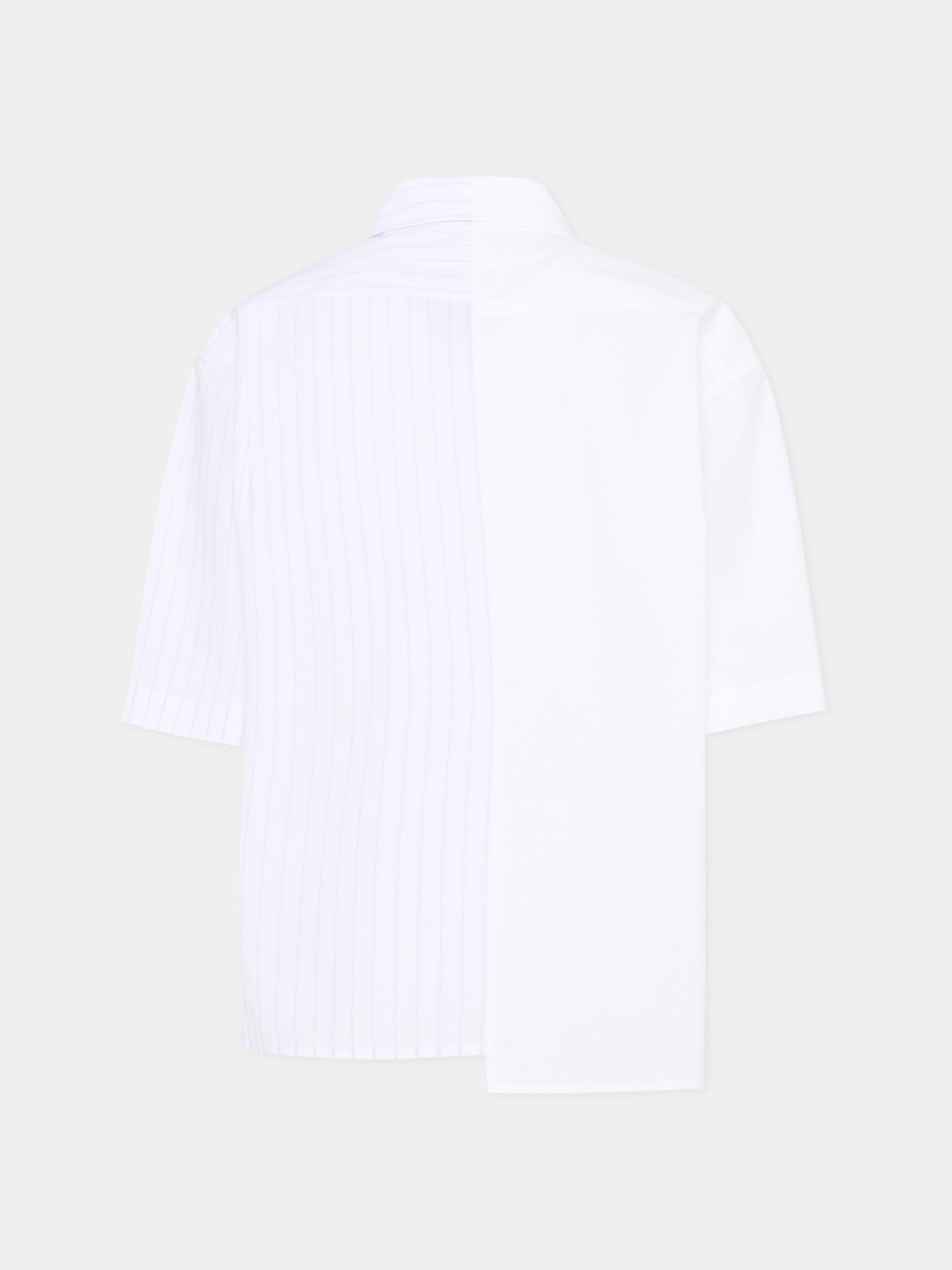 Camicia bianca per bambino con logo numerico,Mm6 Maison Margiela,M60947 MM07H M6C44