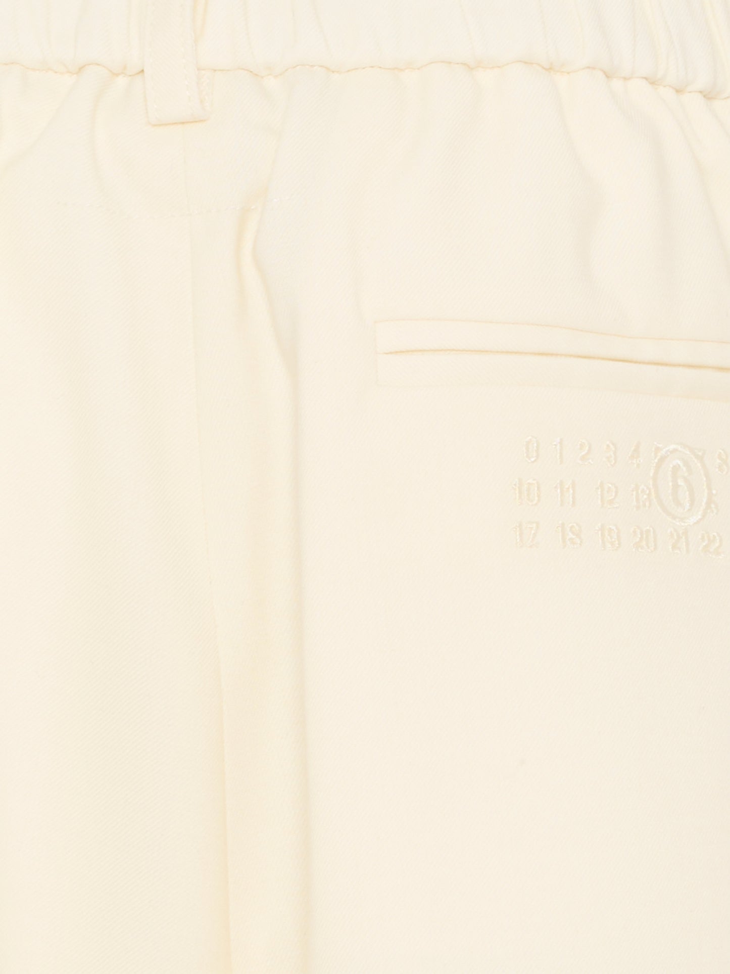 Shorts avorio per bambina con logo,Mm6 Maison Margiela,M60968 MM07G M6103