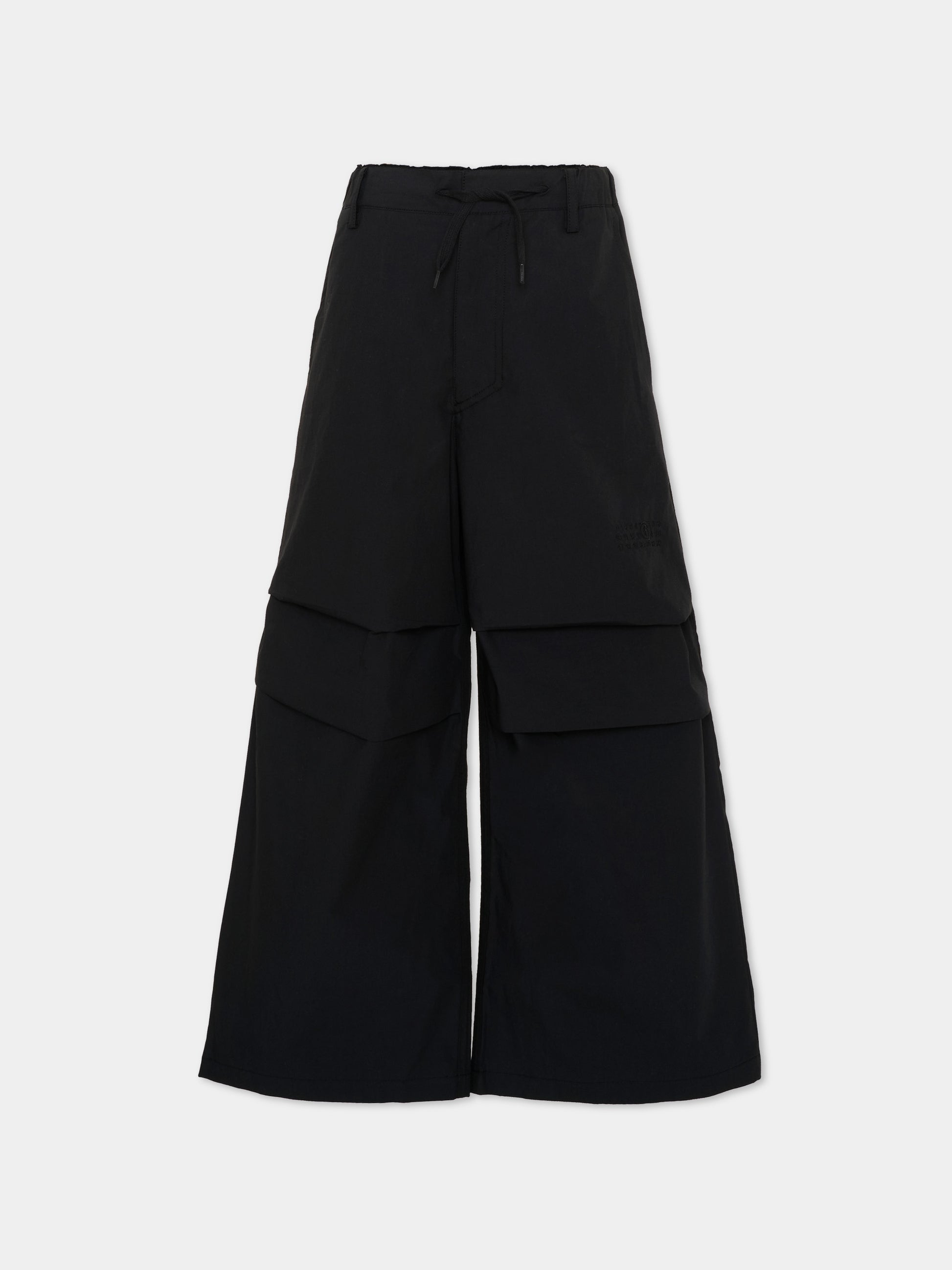 Pantaloni neri per bambini con logo numerico,Mm6 Maison Margiela,M60994 MM05H M6900