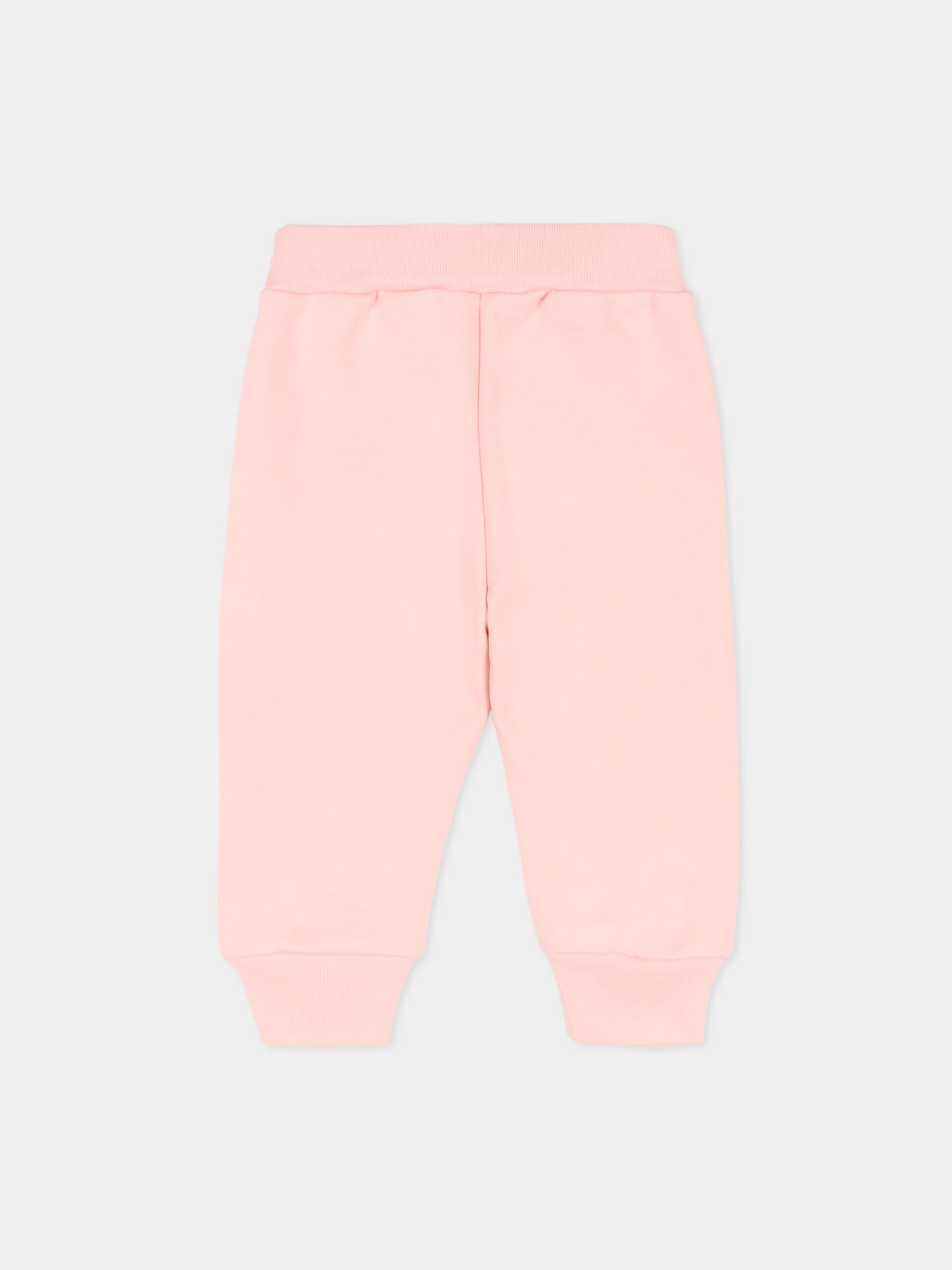 Pantaloni rosa per neonata con logo,Marni Kids,M01534 M00V0 0M351