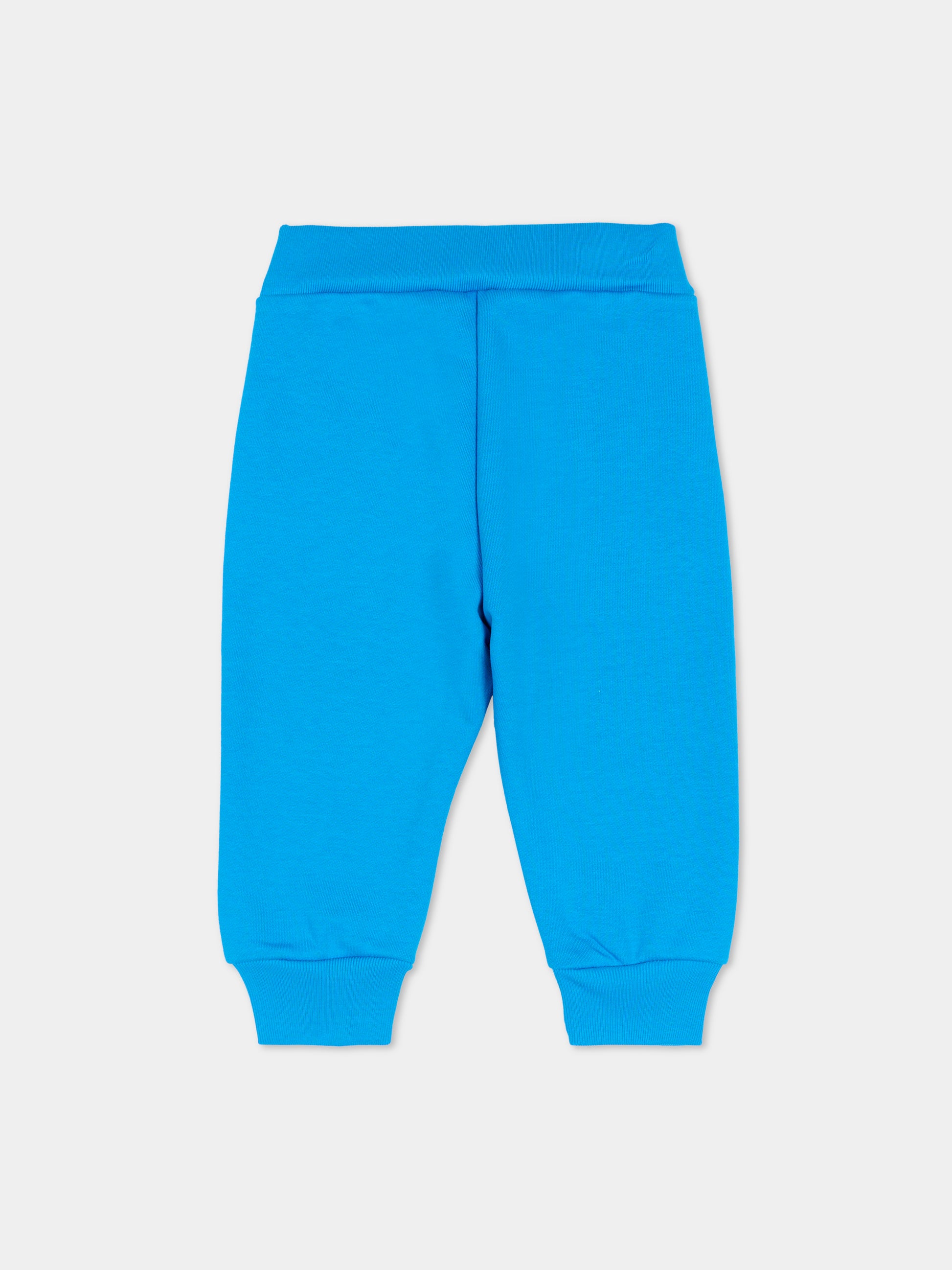 Pantaloni azzurri per neonato con logo,Marni Kids,M01534 M00V0 0M859