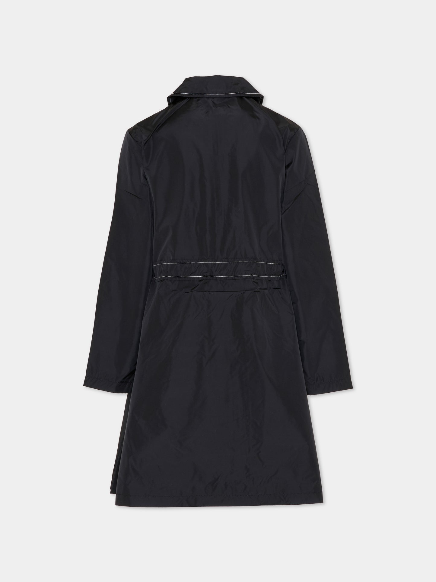 Impermeabile nero per bambina con logo,Marni Kids,M01723 M00UX 0M900
