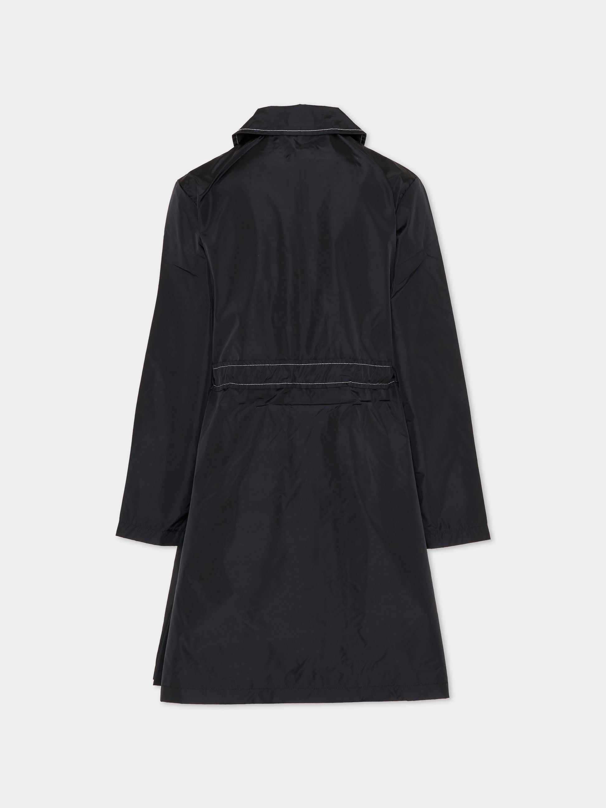 Impermeabile nero per bambina con logo,Marni Kids,M01723 M00UX 0M900